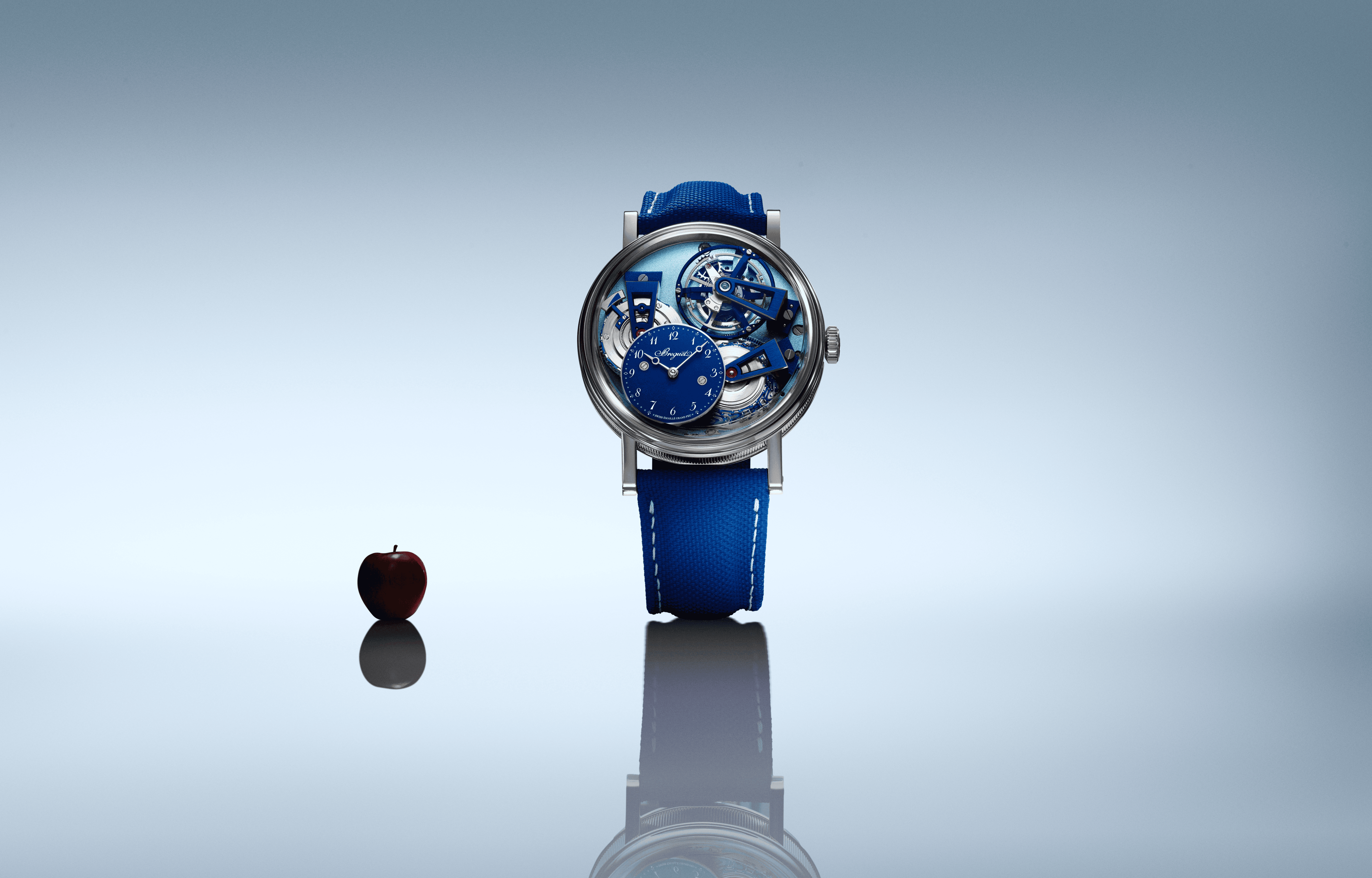 Breguet Tradition Tourbillon 7047 showcasing the iconic tourbillon complication, exposed movement architecture, and fusee-and-chain transmission