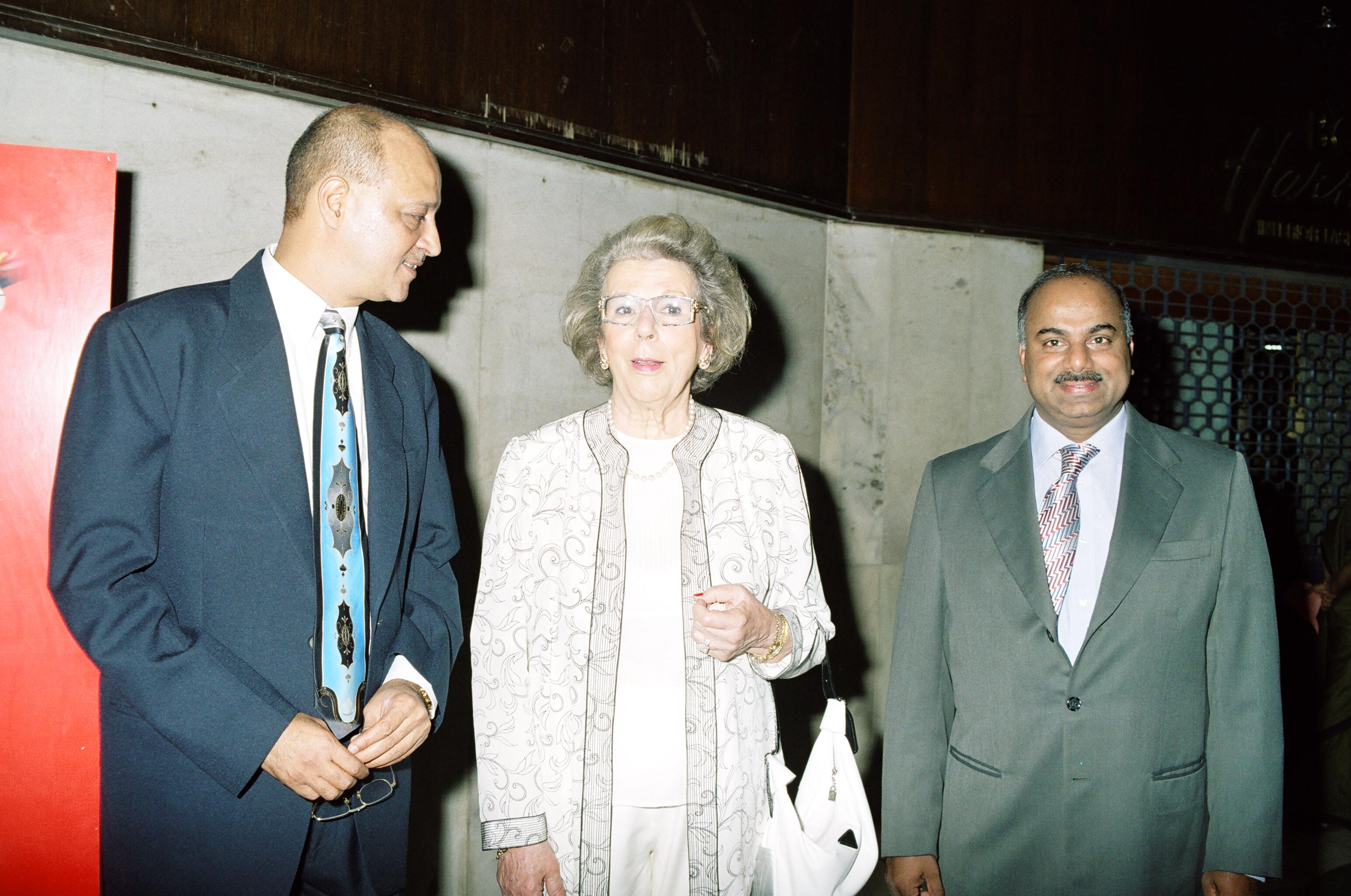 Sunil Karer and Bijou Kurien with Simone Tata at the inauguration of the  International Watch Exhibition in 2010