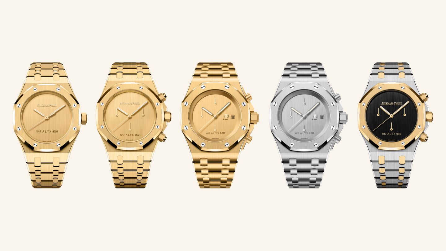 The Audemars Piguet 1017 ALYX 9SM model variations.