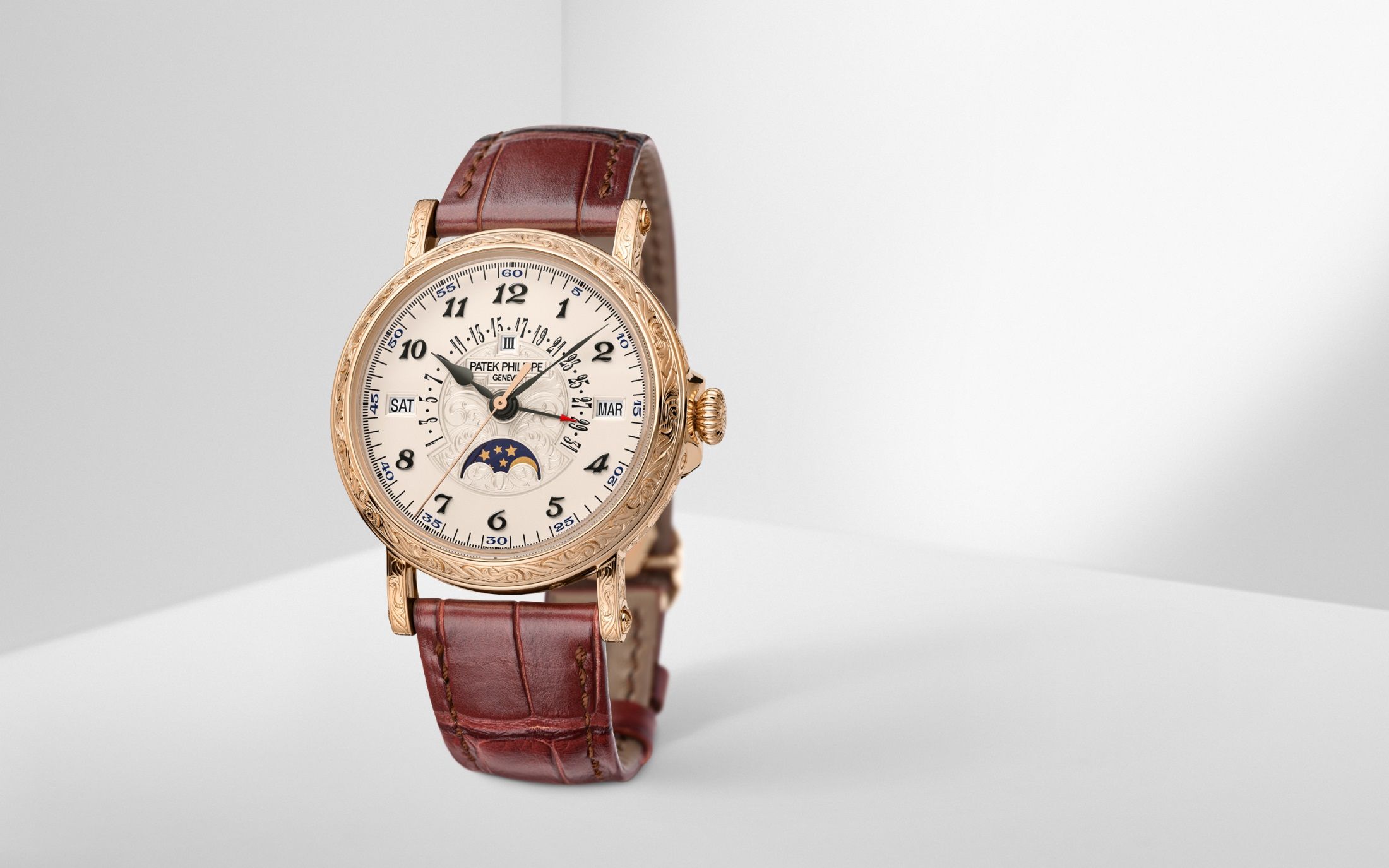 Watches and Wonders 2024: Patek Philippe Exhibits Impressive Rare Handcrafts With the Retrograde Perpetual Calendar Rose Gold