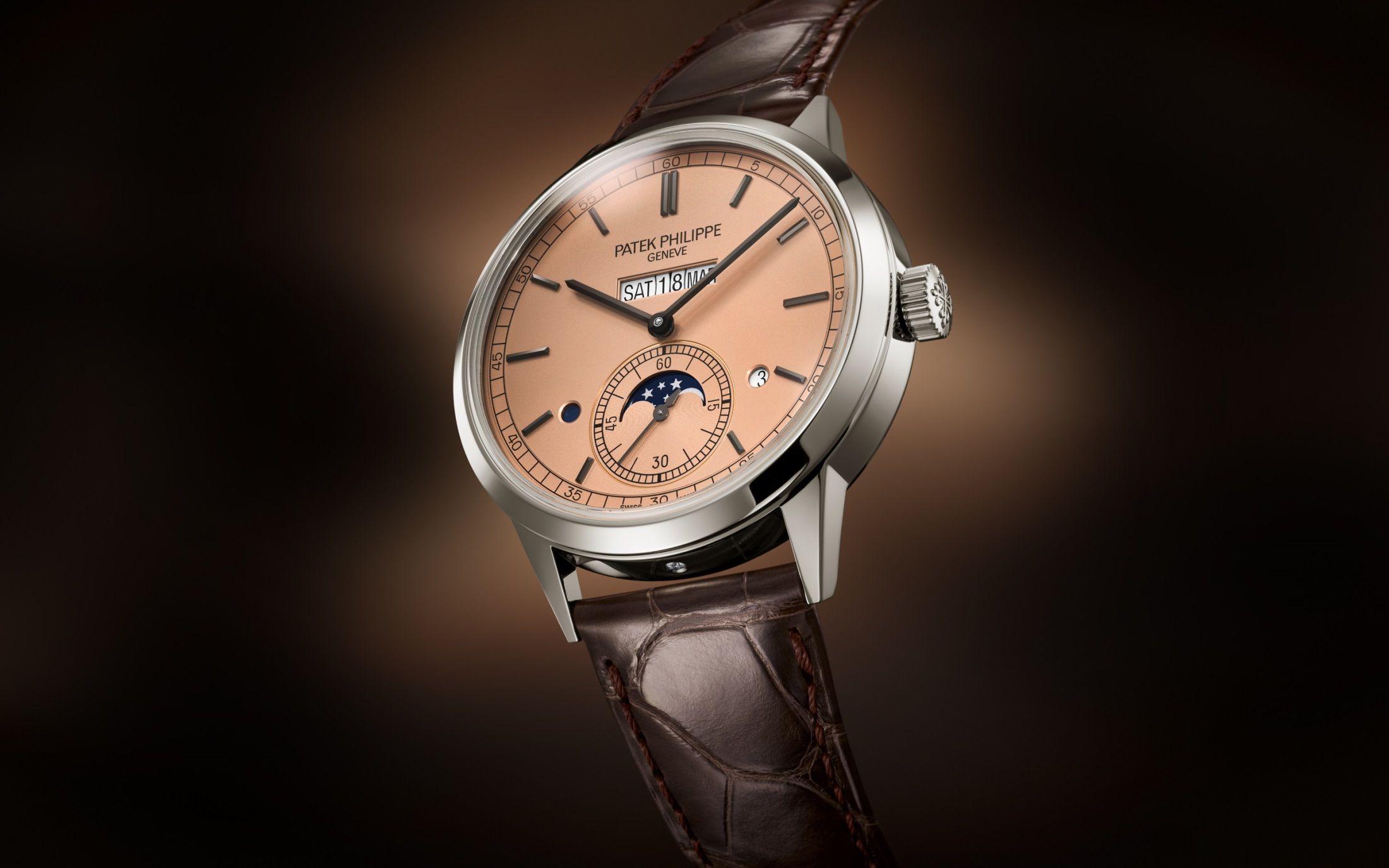 Watches And Wonders 2024: Patek Philippe 5236P In-Line Perpetual Calendar Released In A Stand-Out Salmon Dial