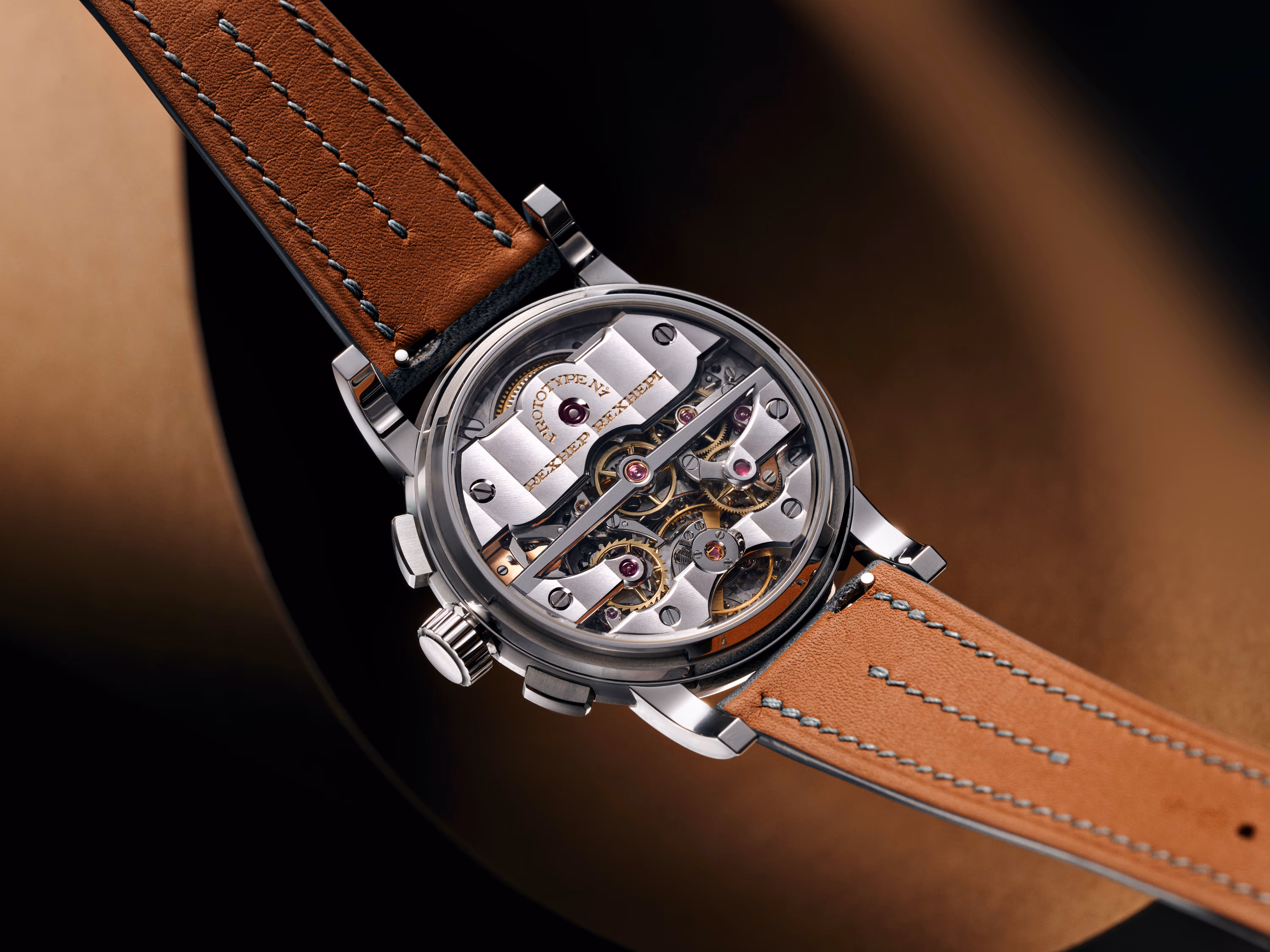 Rexhep Rexhepi RRCHF movement handcrafted flyback chronograph calibre