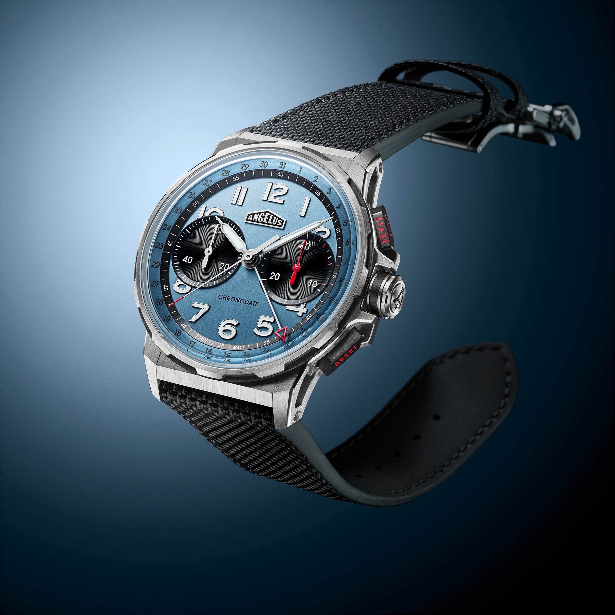 Angelus Chronodate Titanium Storm Blue: A Modern Tribute with a Vintage Soul