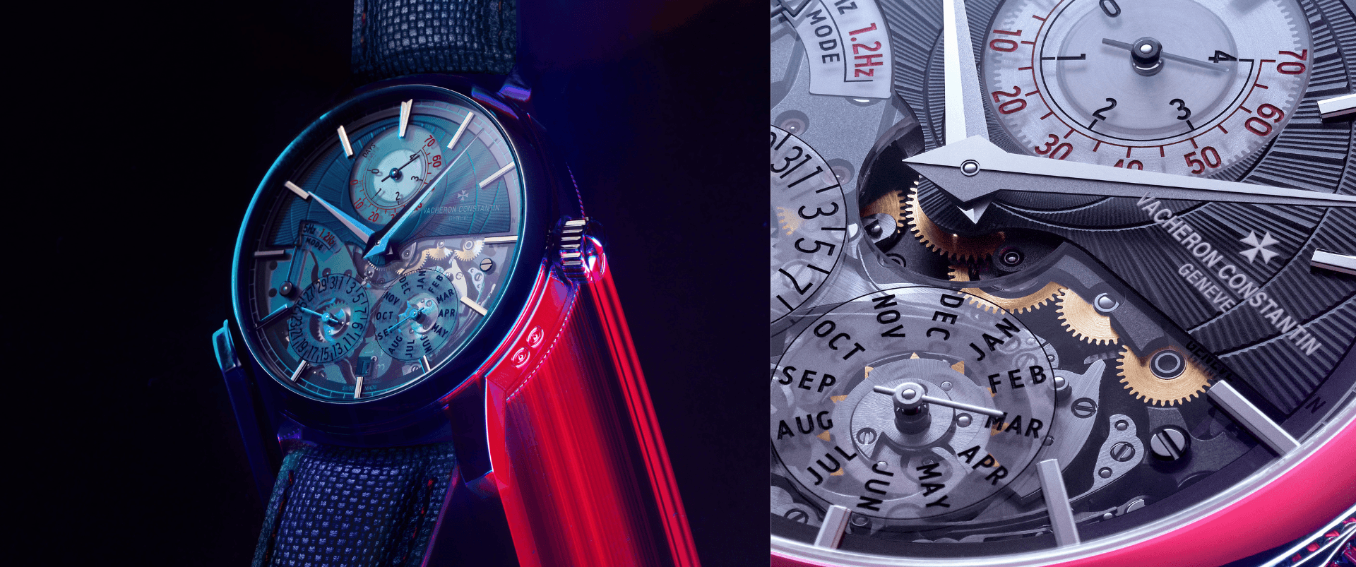 Vacheron Constantin Twin Beat Perpetual Calendar in platinum with open-worked dial and dual-frequency movement offering a 70-day power reserve