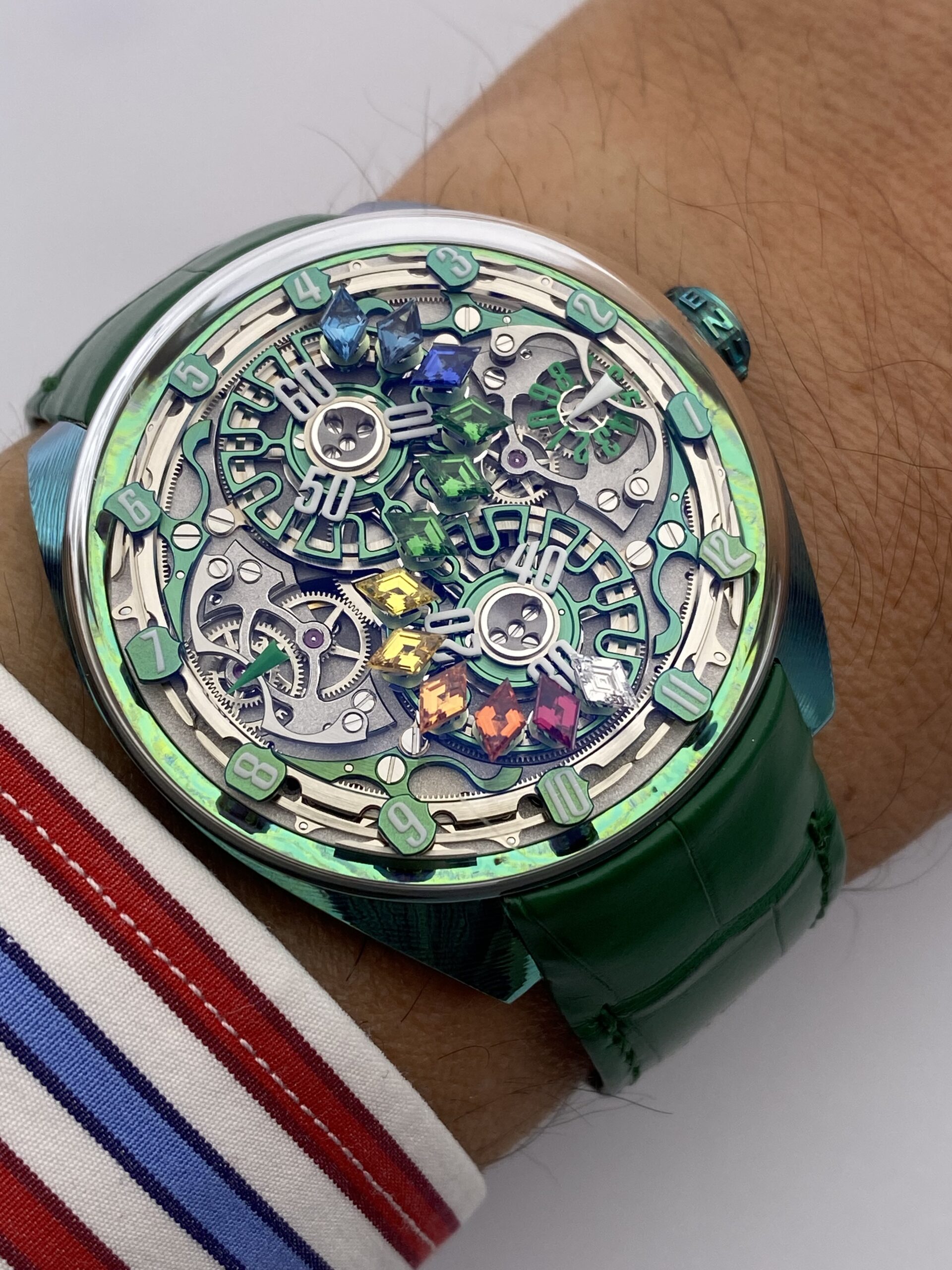 Dubai Watch Week 2023: Genus Introduces The Rainbow Green As An Homage To The Emirate Of Dubai