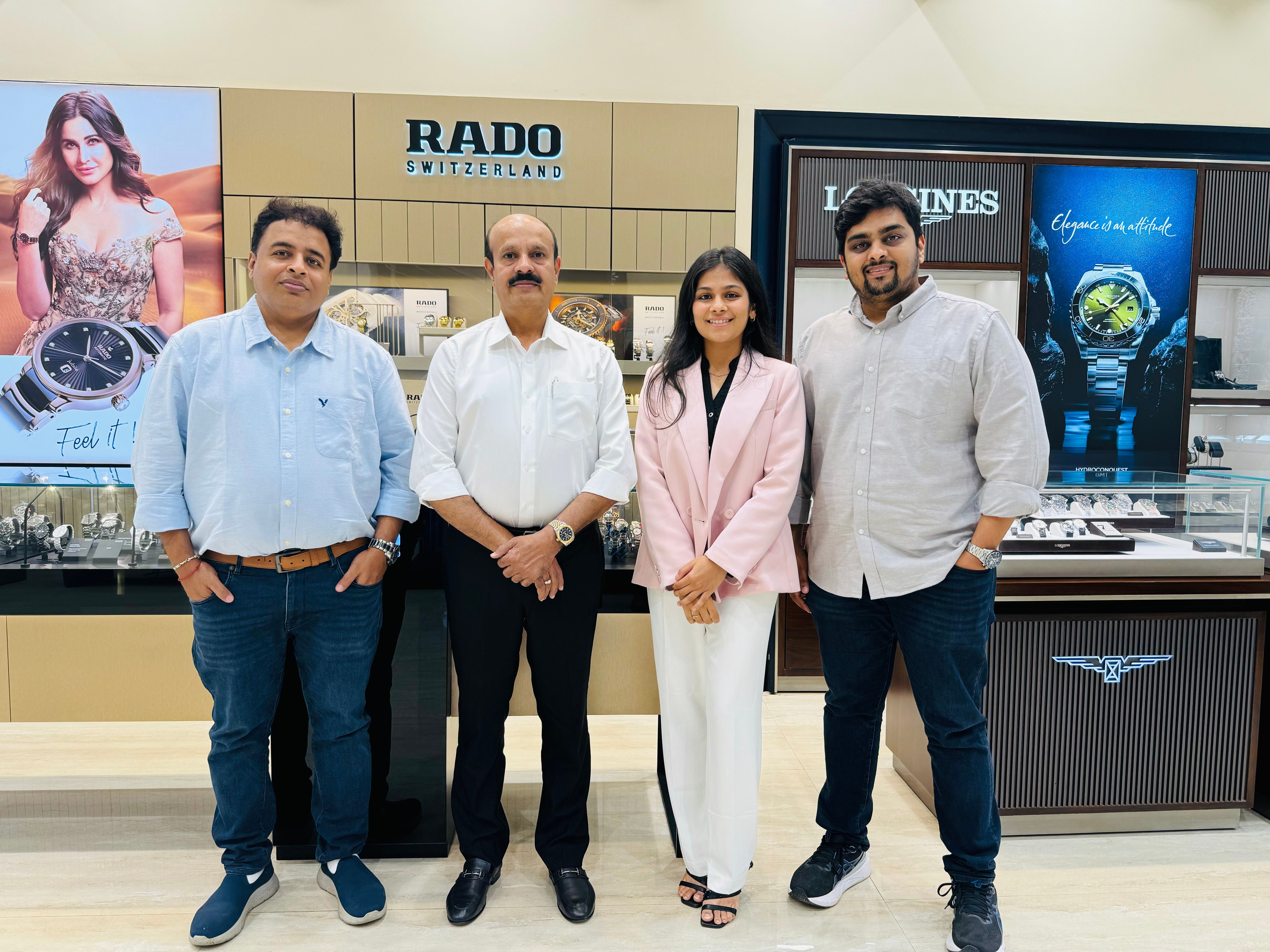 L-R Nitesh Dedhia, Executive Director, Rajesh Chheda, Managing Director, Palak Jain, Content & Media Manager, The Hour Markers, Ronak Shah, Director Of Just In Time