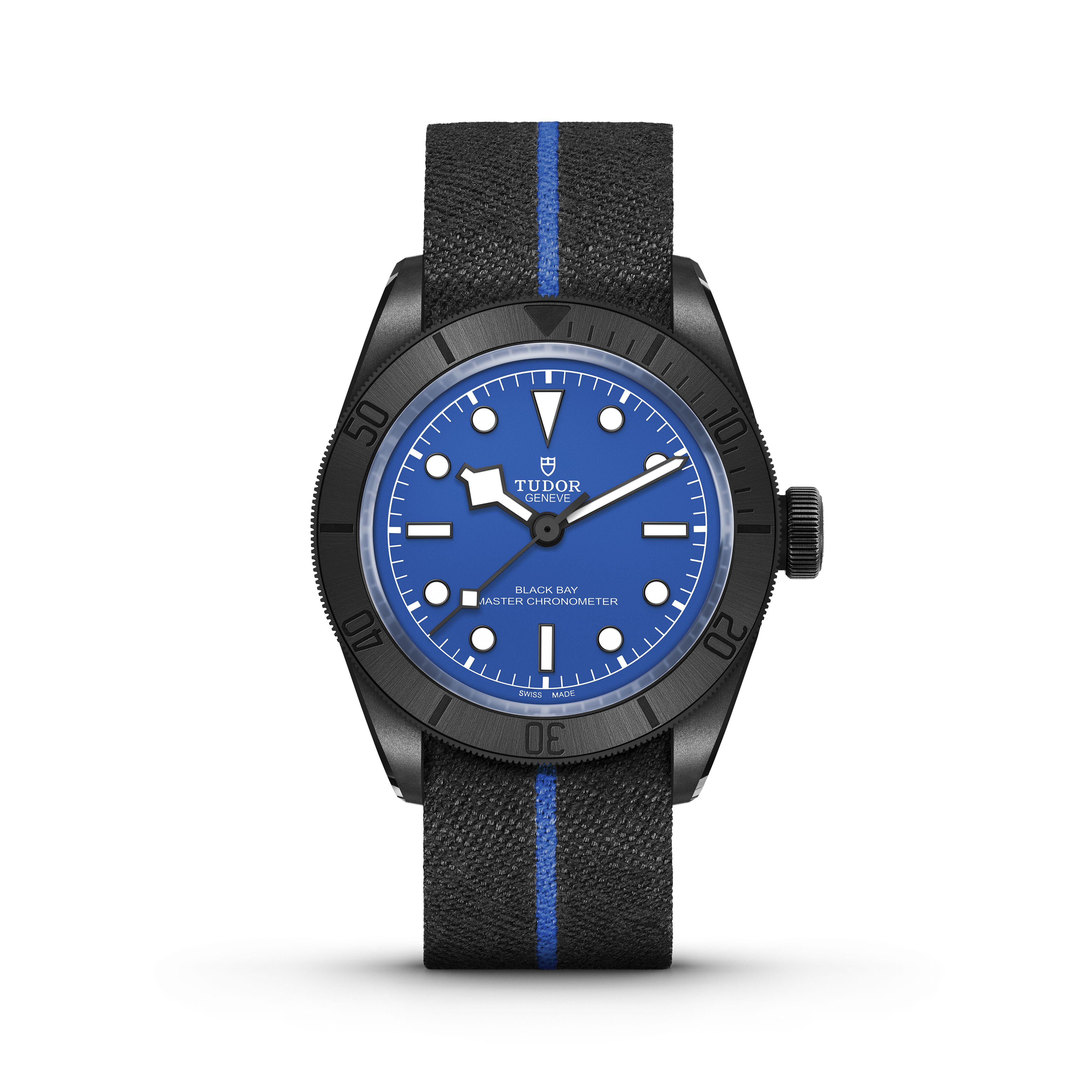 TUDOR Black Bay Ceramic Blue with fabric strap