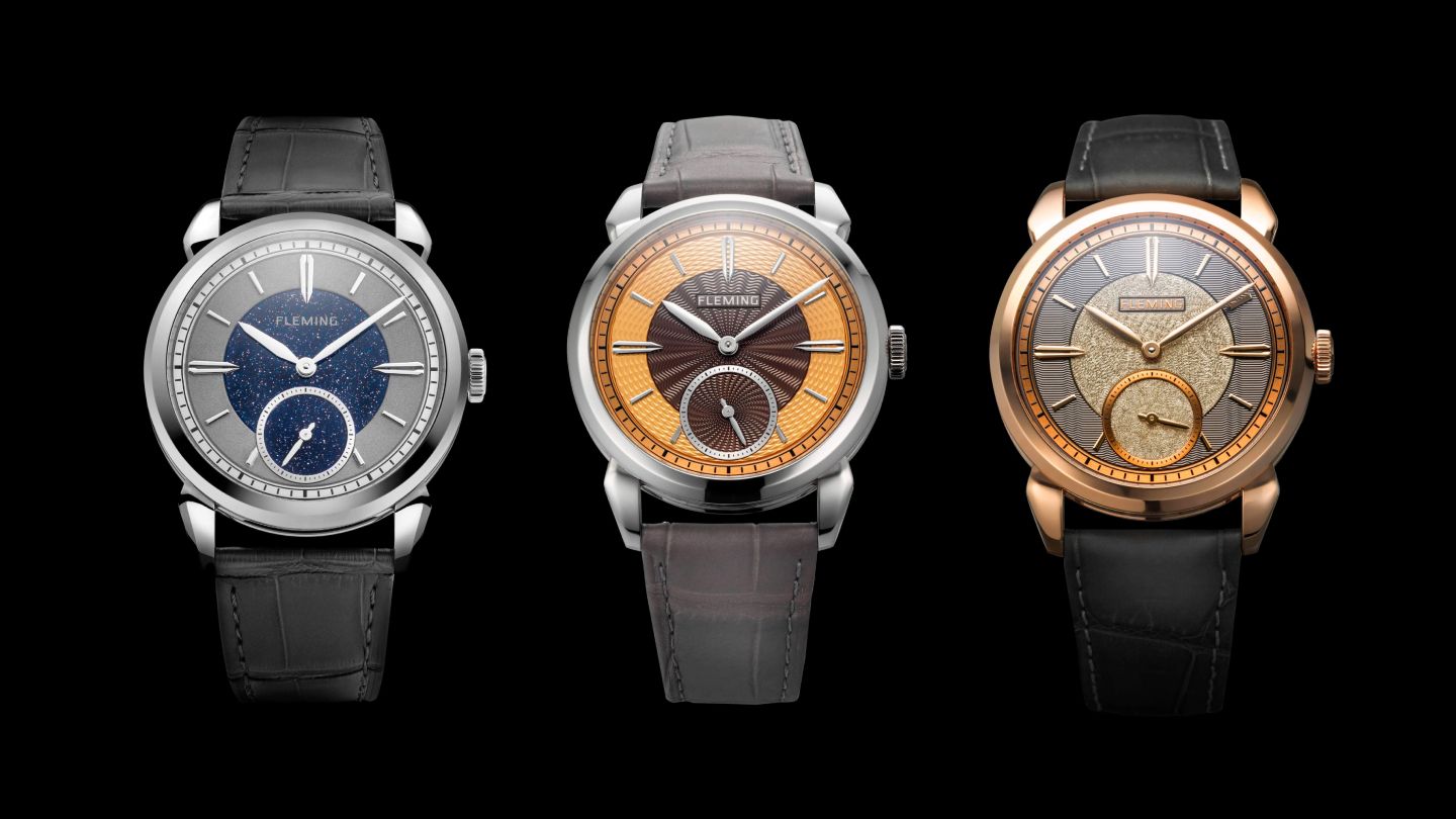 The tantalum, platinum and rose gold Fleming Series 1 iterations