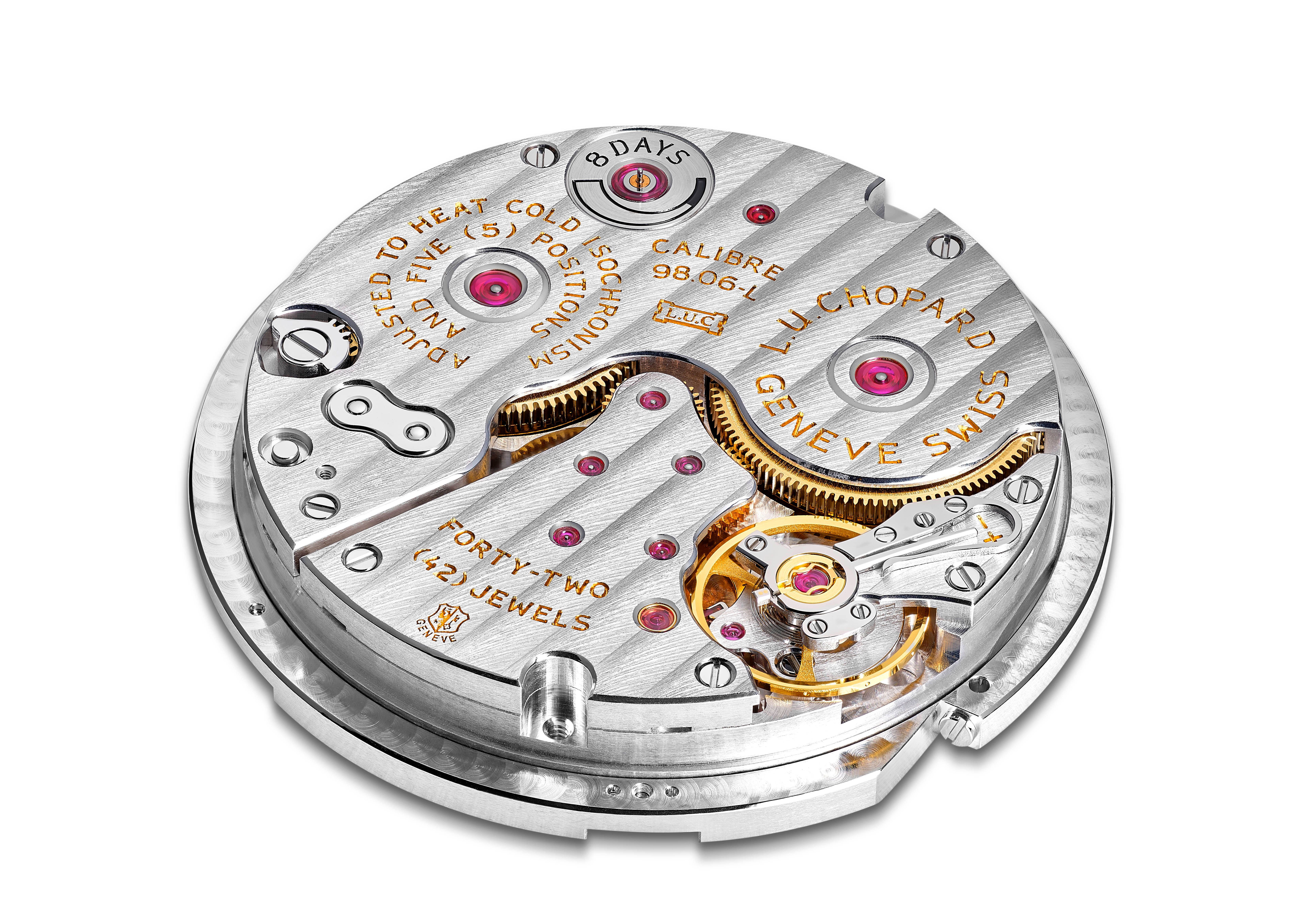 The L.U.C 98.06-L movement  features a jumping hours complication
