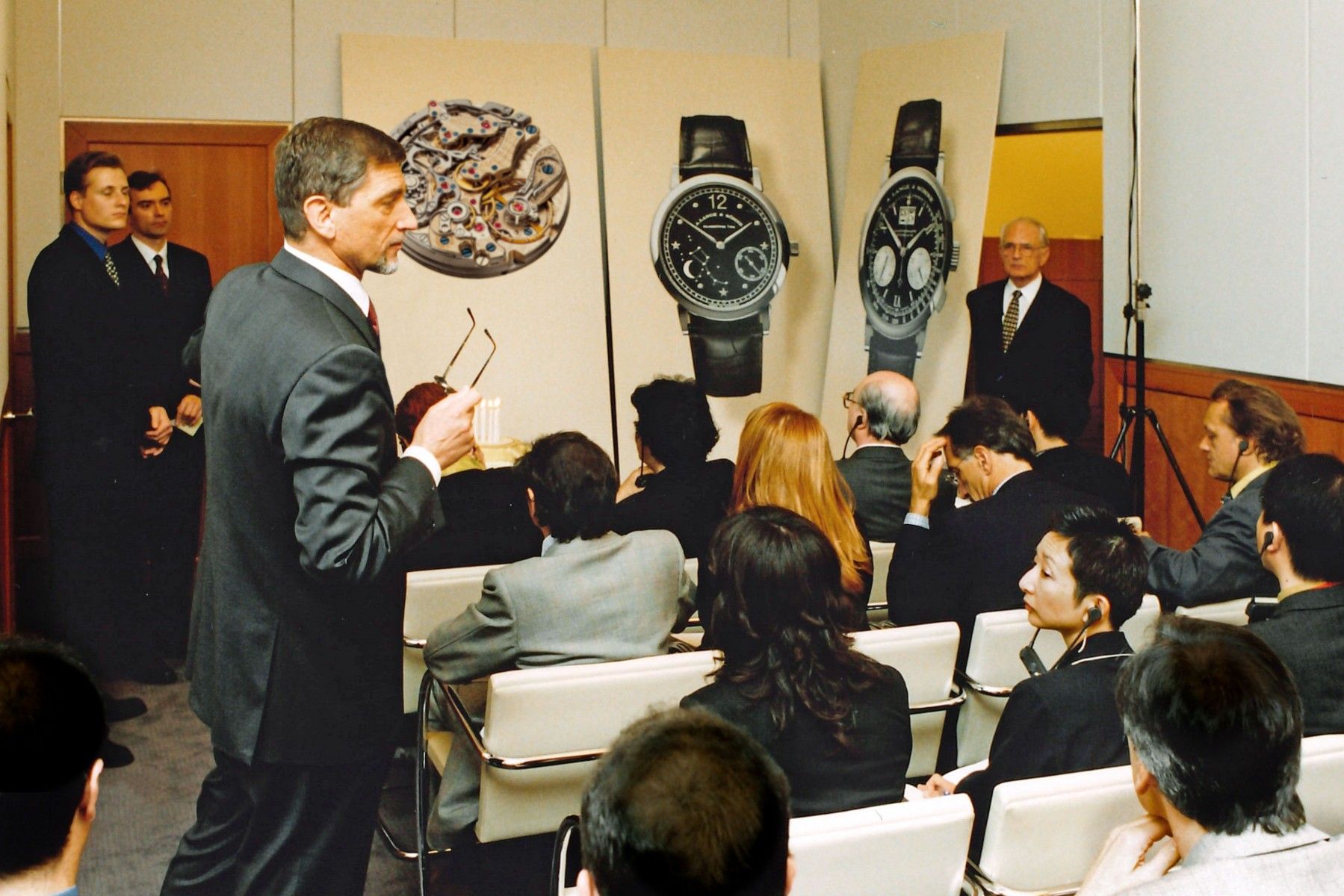 Presenting the Datograph at Baselworld 1999