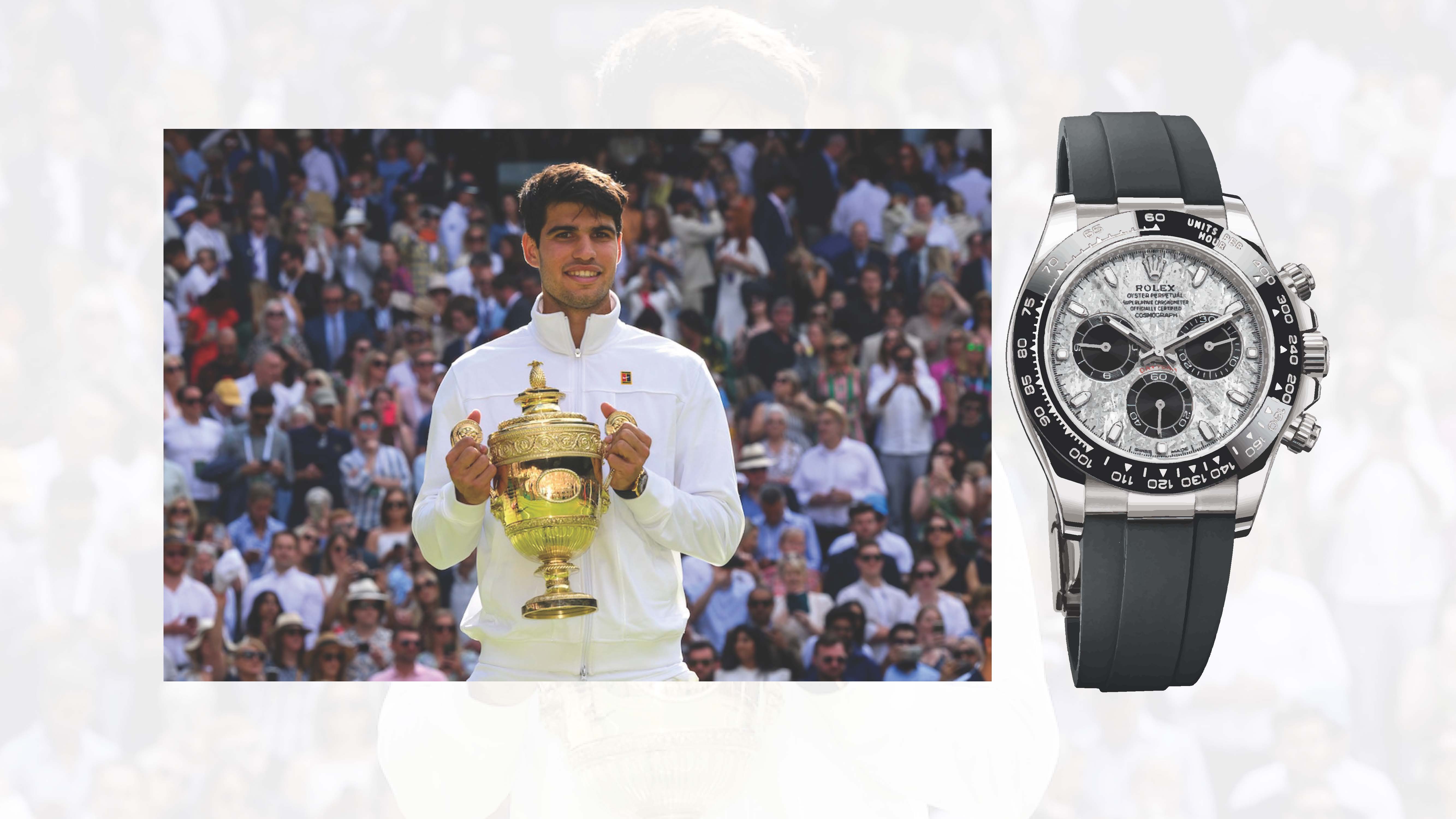 Defending His Wimbledon Crown, Carlos Alcaraz Dons A Timepiece From The Crown