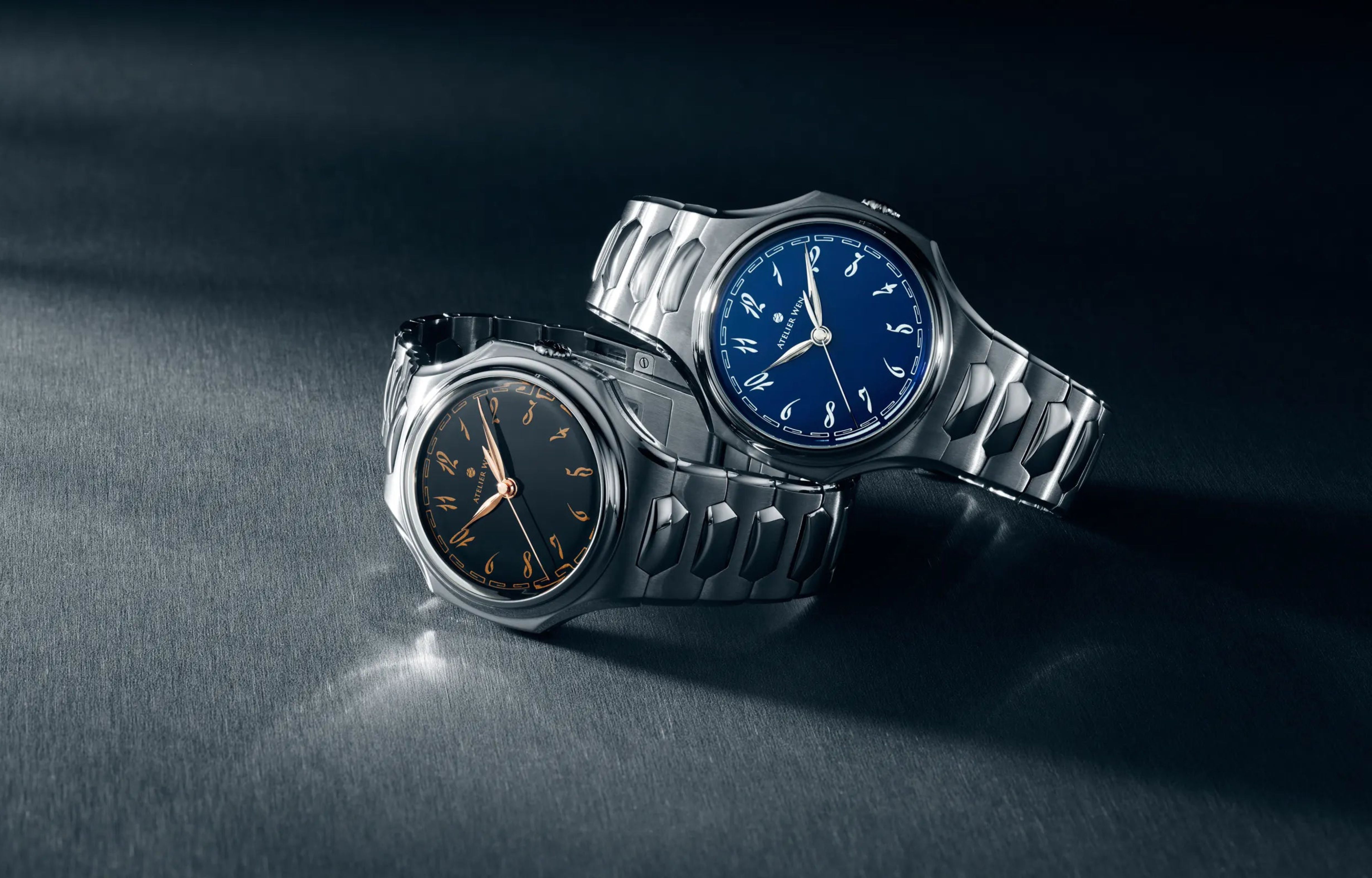Atelier Wen Inflection watches with full tantalum construction from the leading Chinese independent watch brand