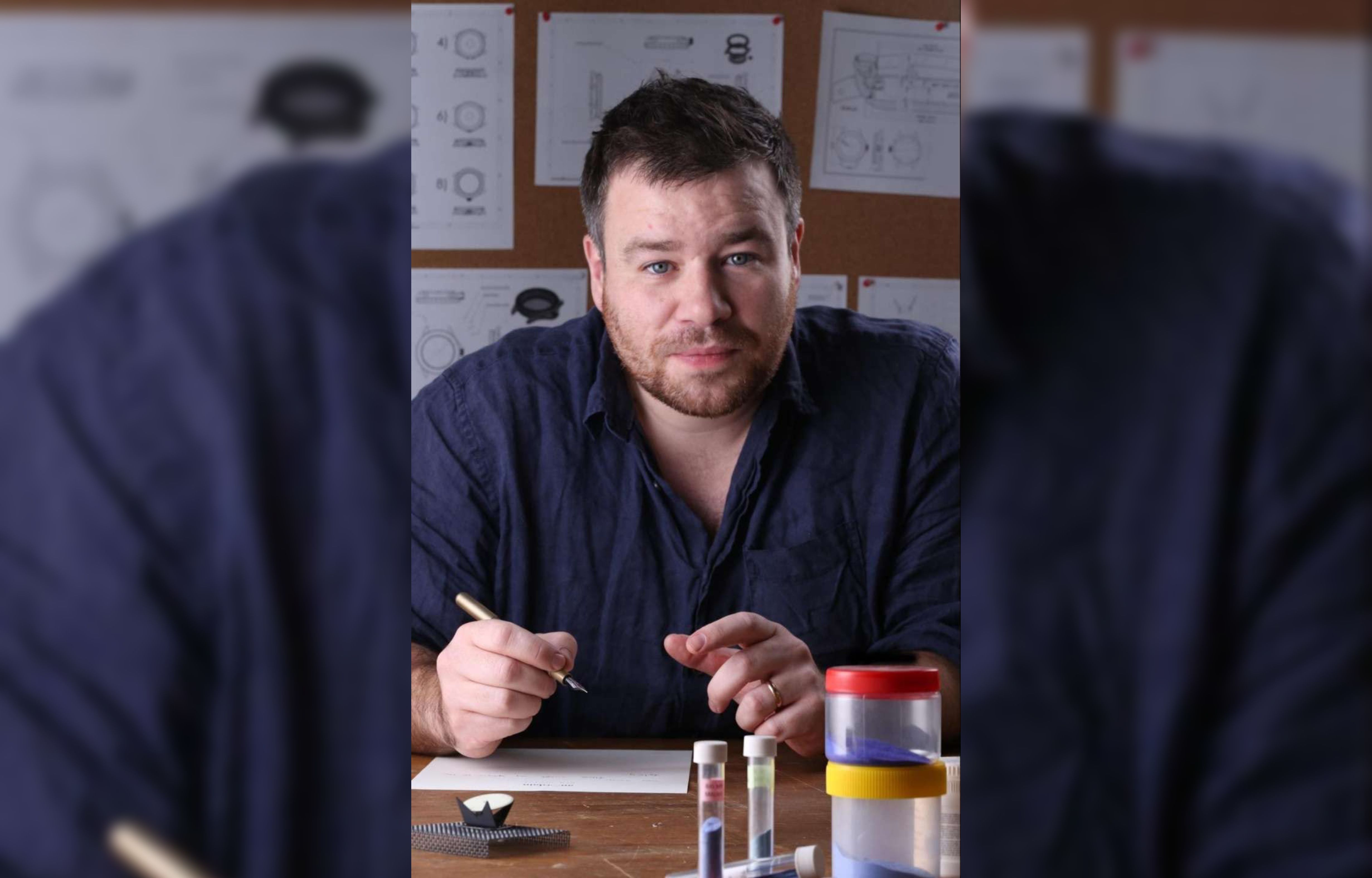 Lewis Heath, founder of anOrdain, the Scottish independent watch brand renowned for handcrafted enamel dial watches