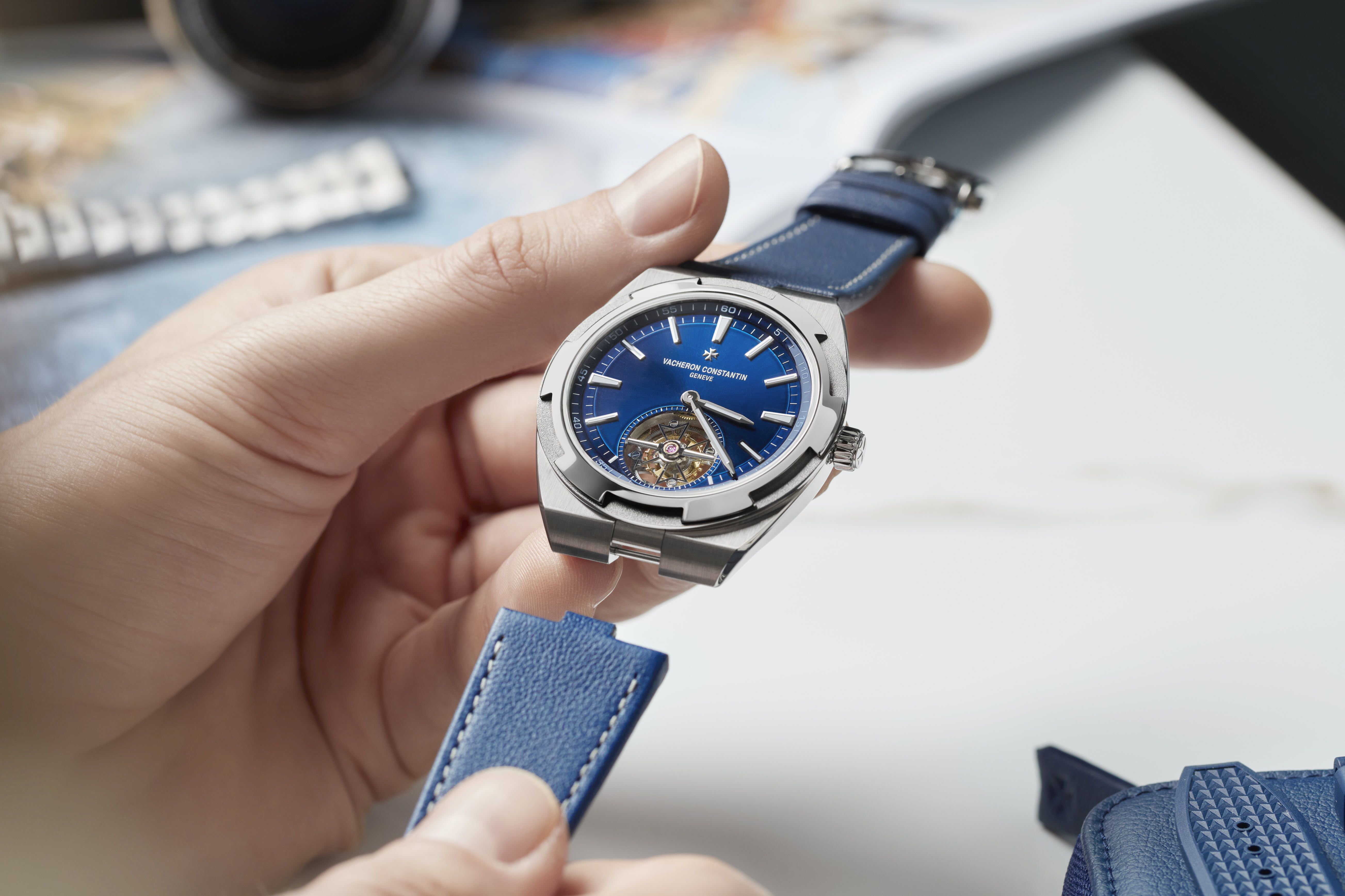  Vacheron Constantin's Overseas Tourbillon In Titanium