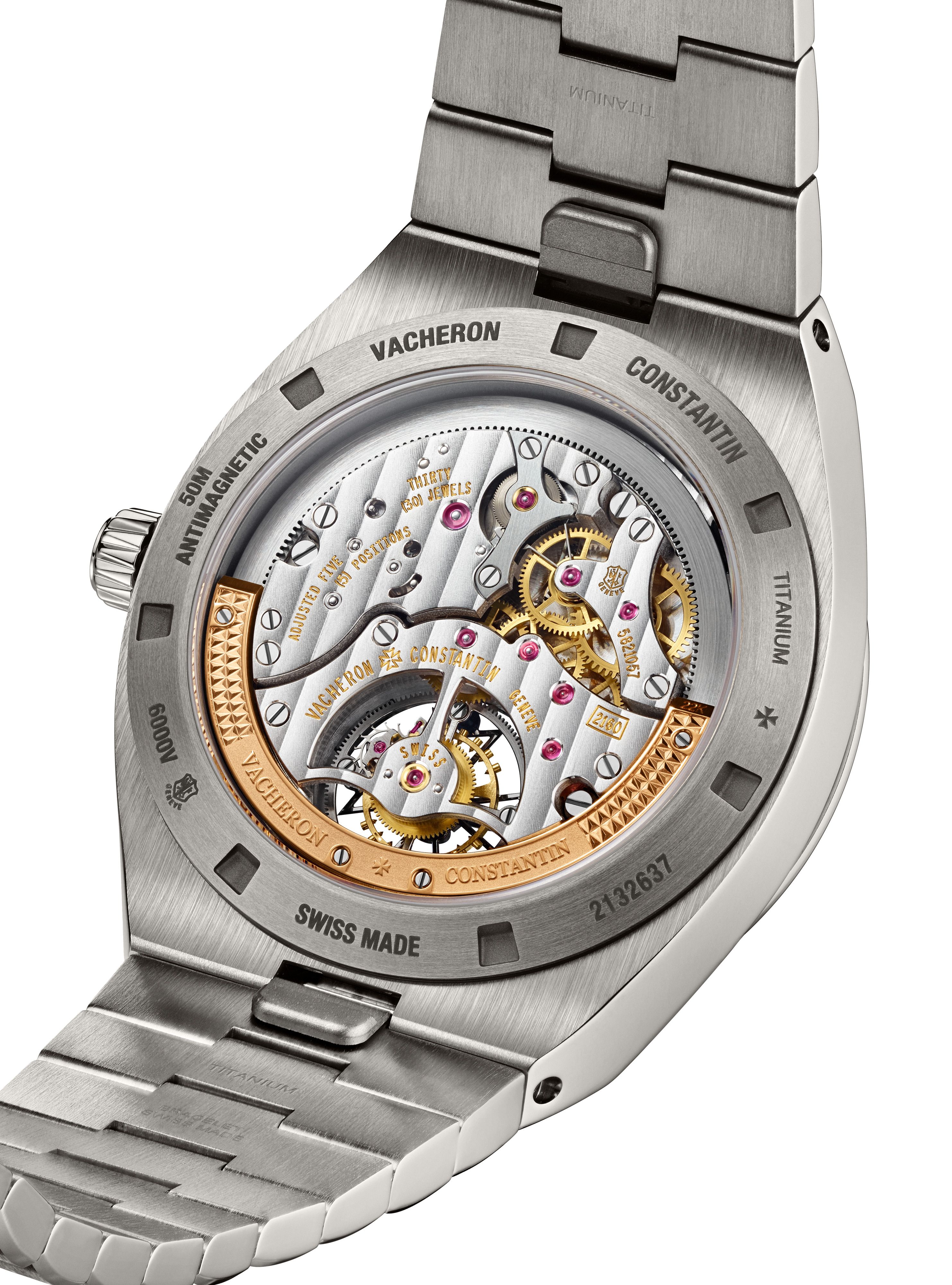  Vacheron Constantin's Overseas Tourbillon In Titanium Caseback