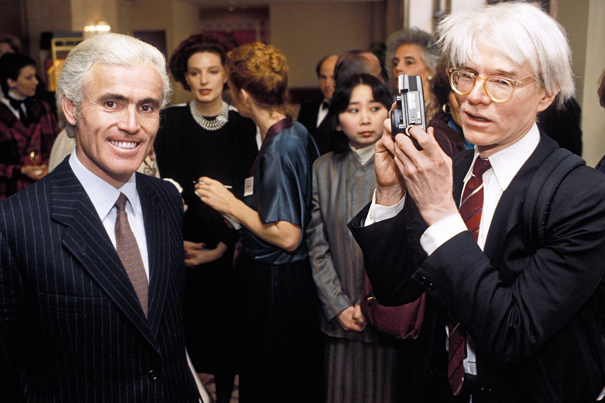 Yves Piaget (left) and Andy Warhol (right), pictured in 1984..jpg