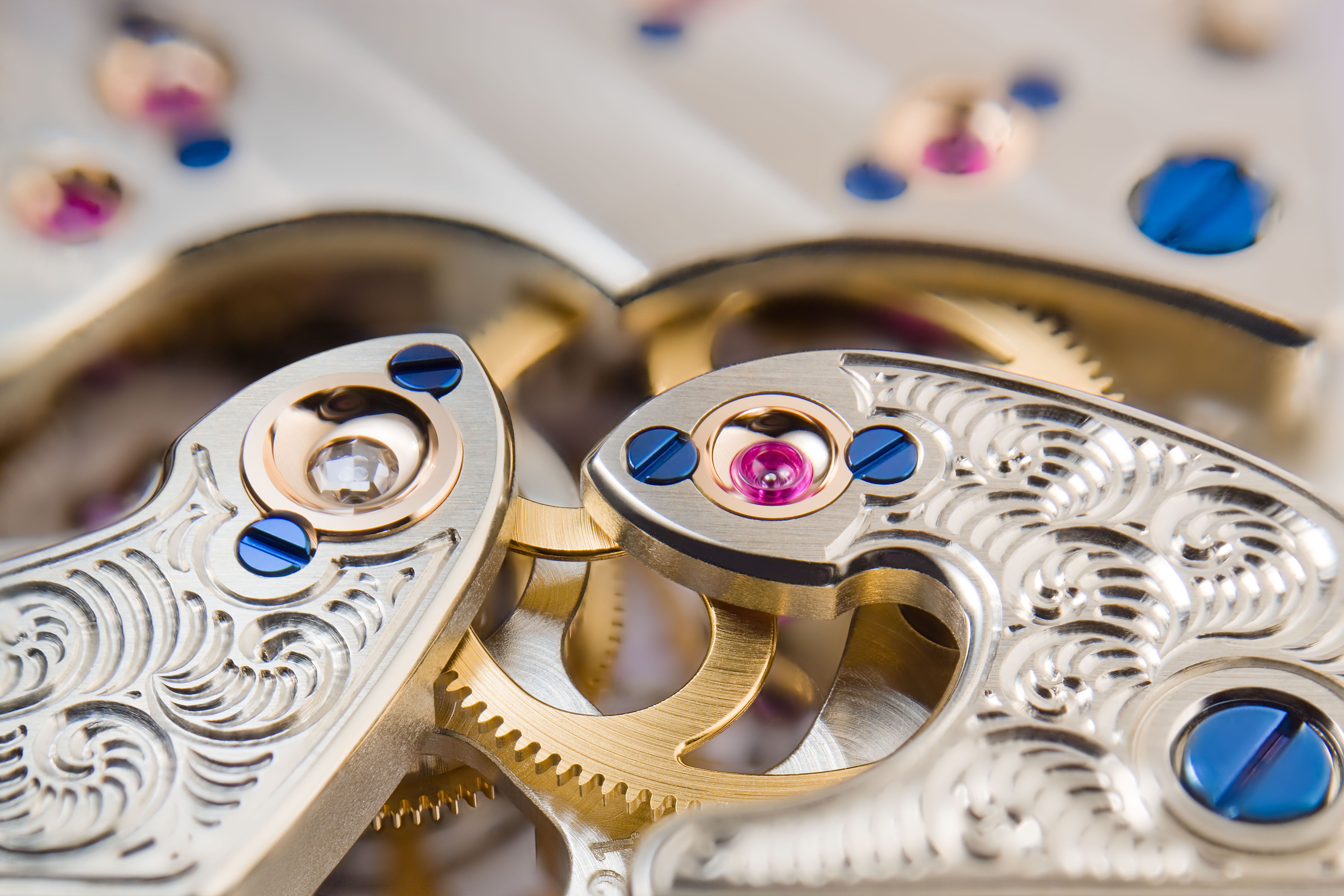 Front and back view of the A. Lange & Söhne Cabaret Tourbillon Honeygold luxury watch in proprietary Honeygold