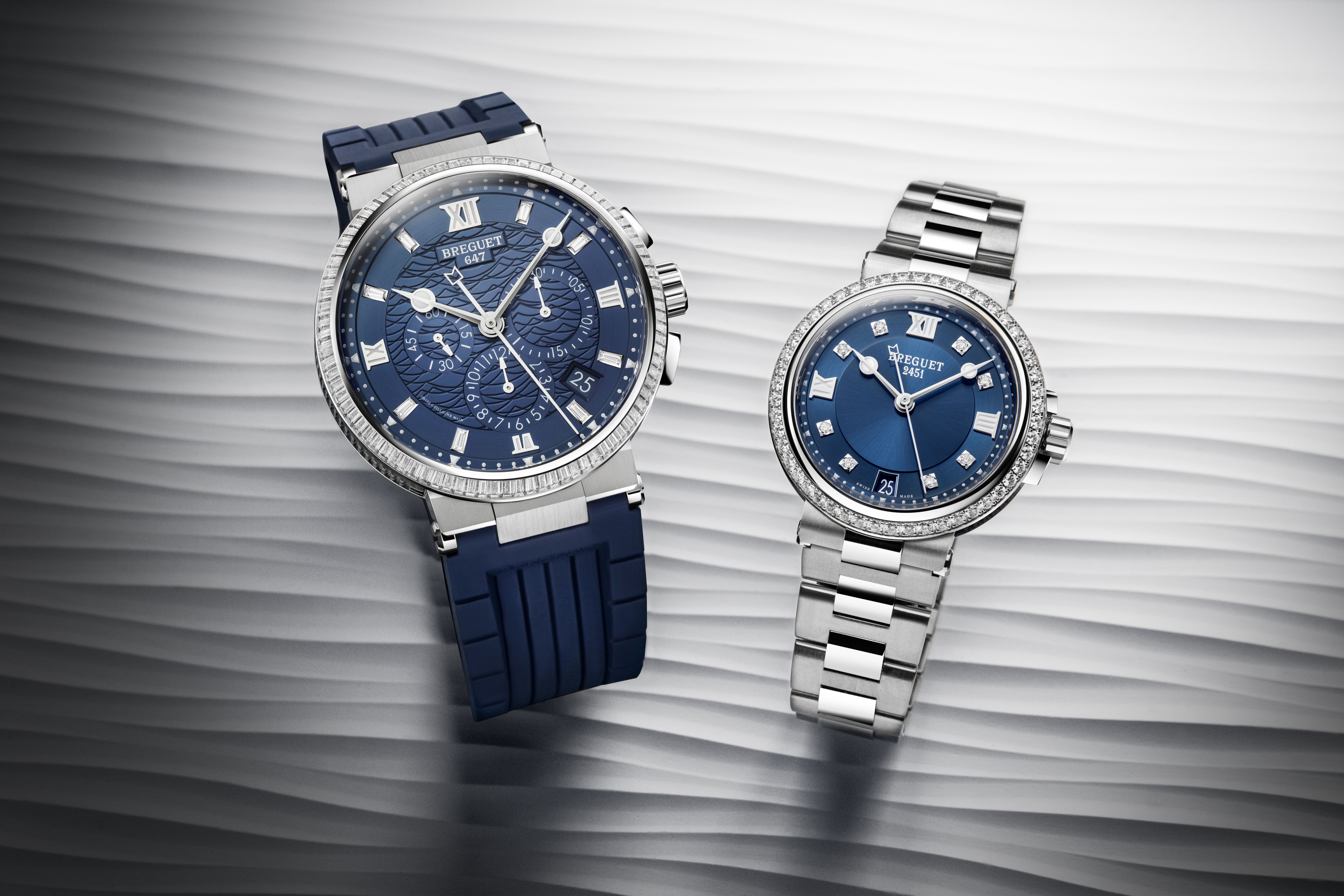 Gem Set Watches Make Waves As They Enhance Breguet’s Marine Collection 