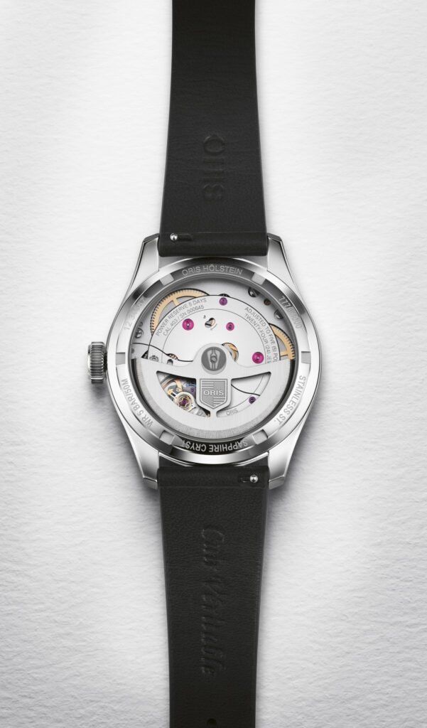 The Oris Big Crown Pointer Date Caseback