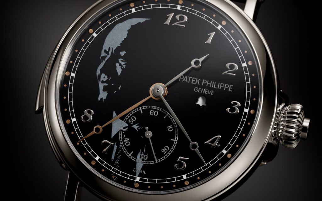 Patek Philippe limited edition minute repeater wristwatch dial & crown