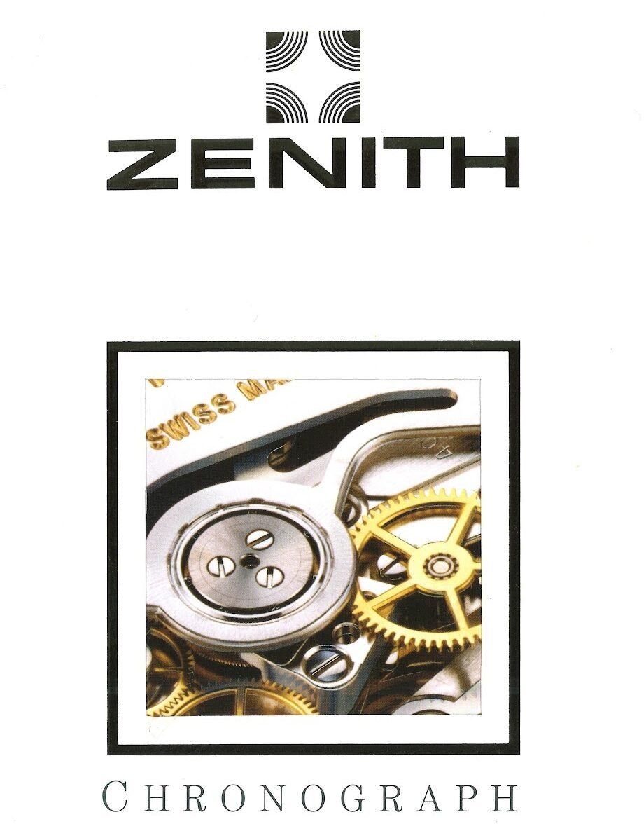 05 ZENITH HERITAGE 1988 Catalogue with a view of the relaunched El Primero