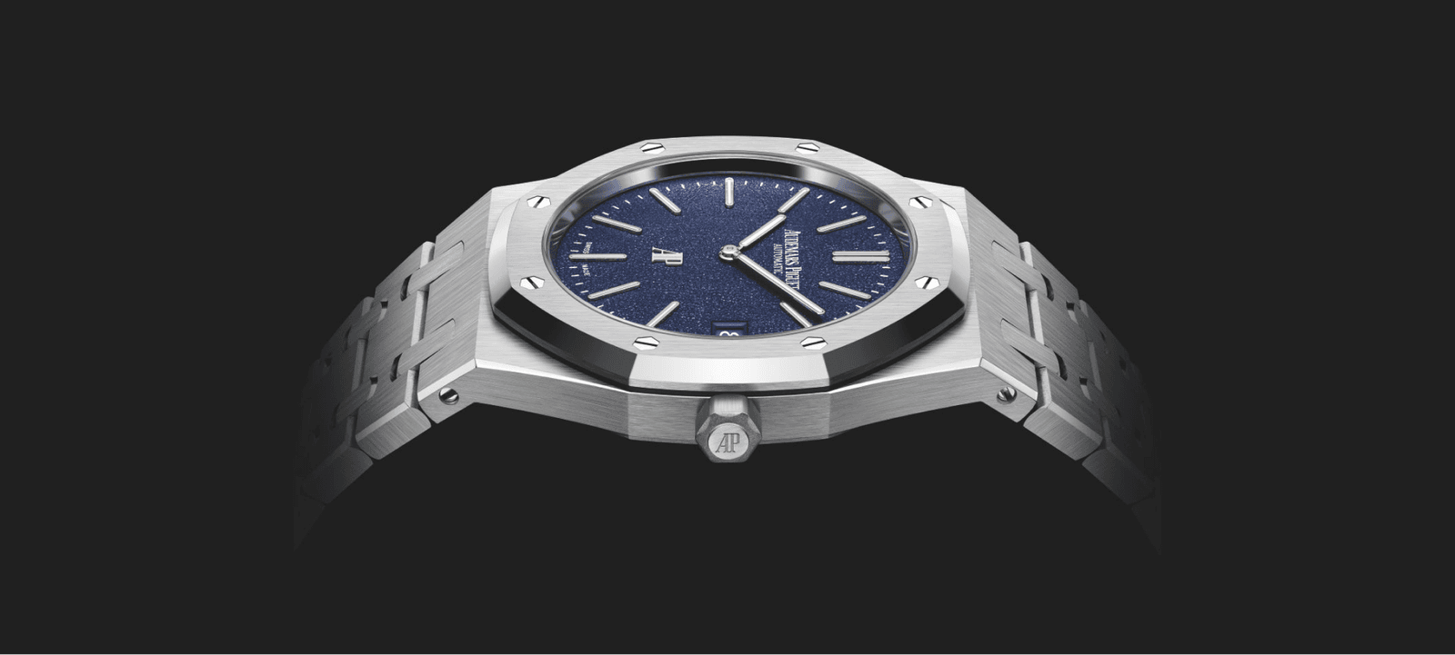 Royal Oak “Jumbo” Extra-Thin with Blue-Grained Dial 