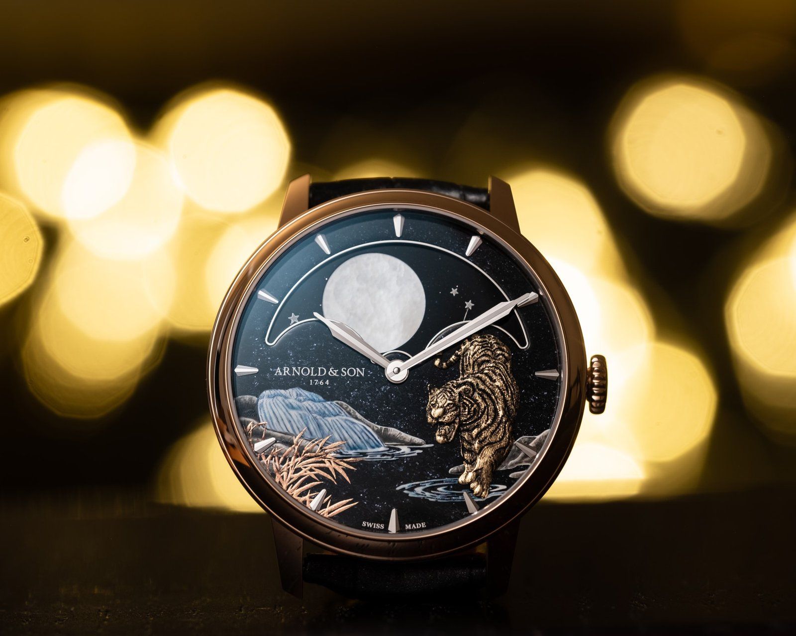 Arnold & Son “Year Of The Tiger” Perpetual Moon Golden Water Tiger