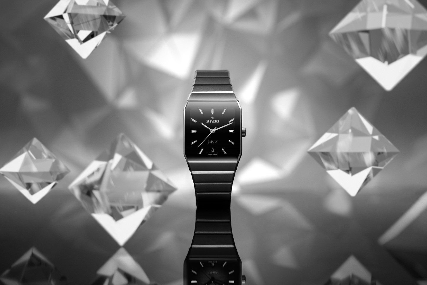 Square watches like the Anatom have been a popular feature in Rado’s portfolio since 1967