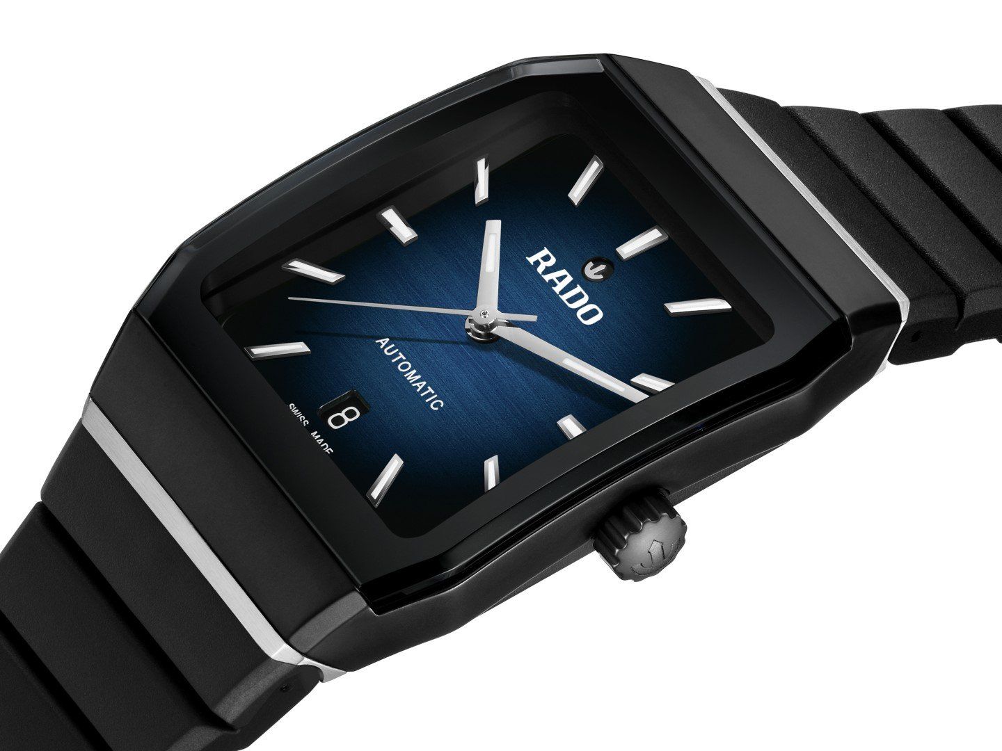The timepiece is crafted from a case which features a high-tech ceramic bezel in matte black