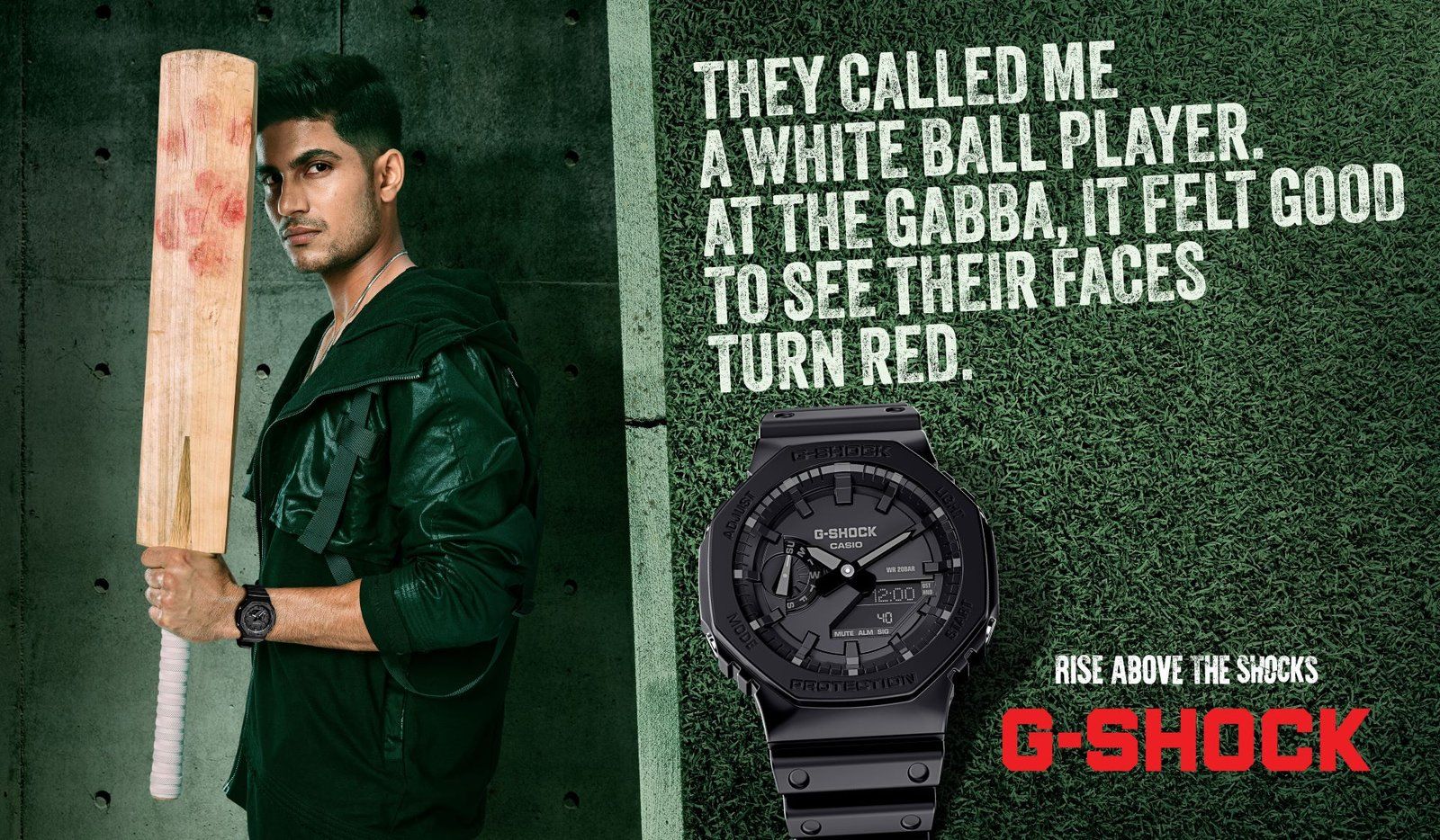 Shubman Gill For G-Shock’s Rise Above The Shocks Campaign