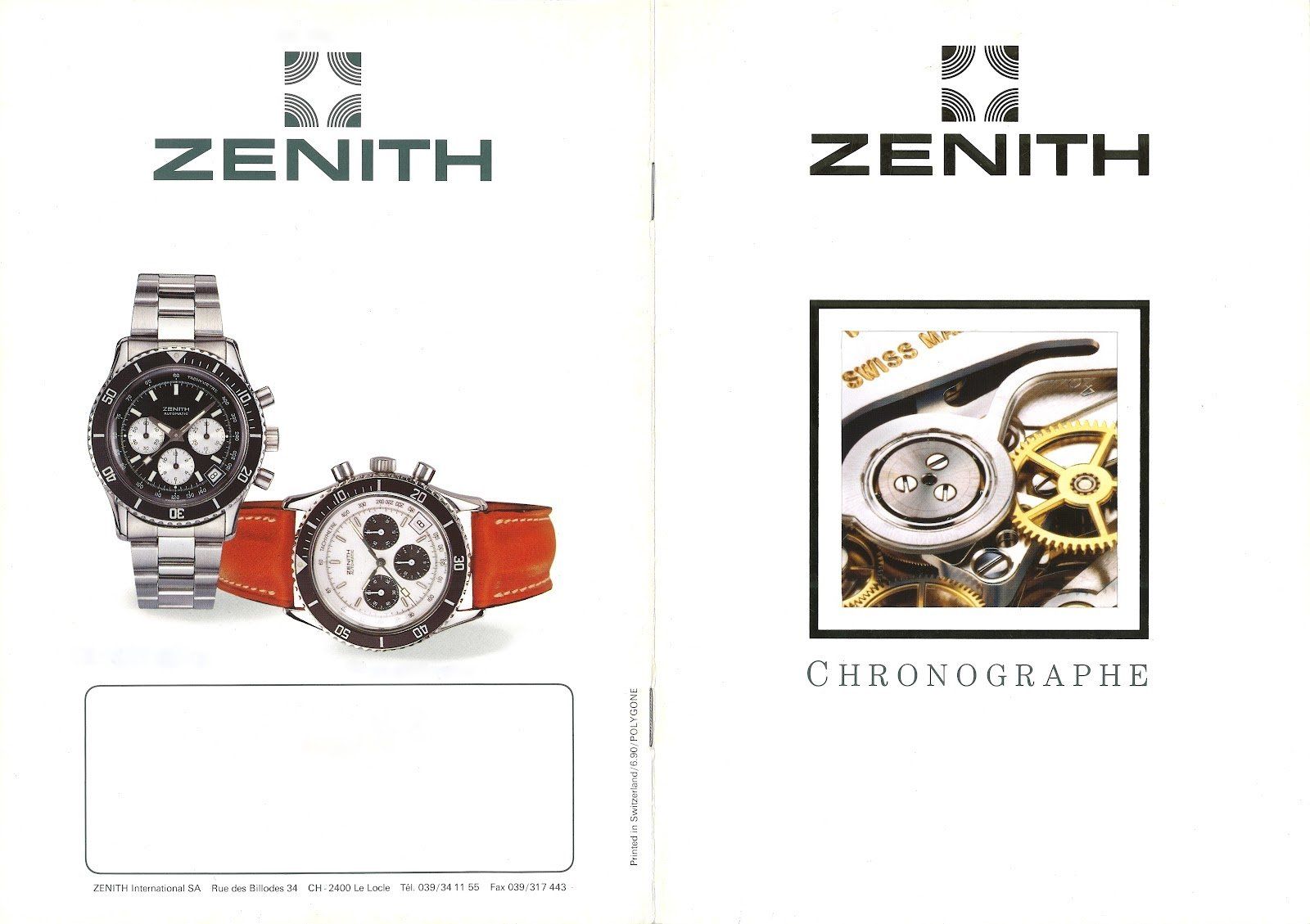 DE LUCA from 1988 in the Zenith Catalogue