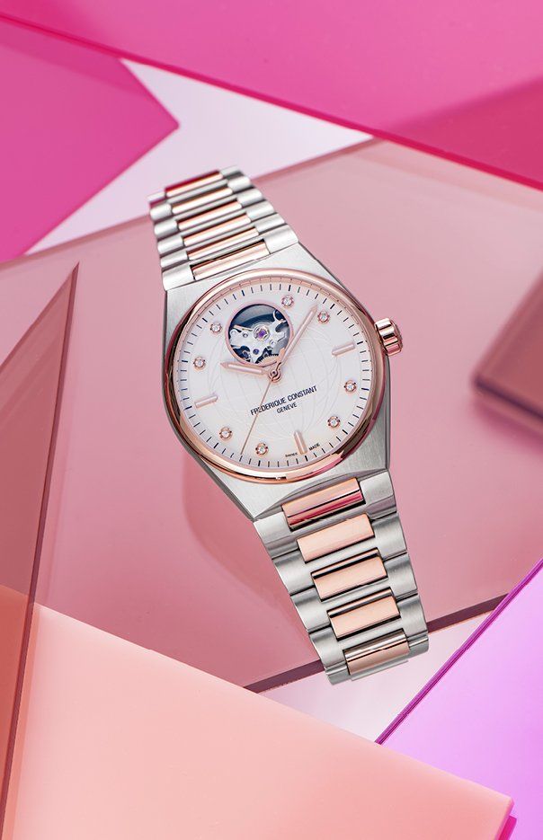 The Highlife Ladies Automatic Heart Beat watches exemplify Frederique Constant's commitment to craftsmanship