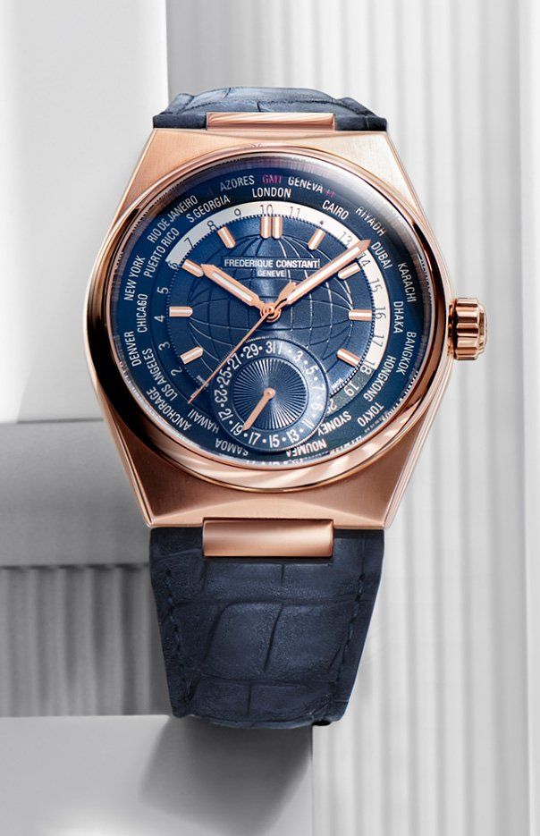 The Frederique Constant Highlife Worldtimer Manufacture 18-carat rose gold watch