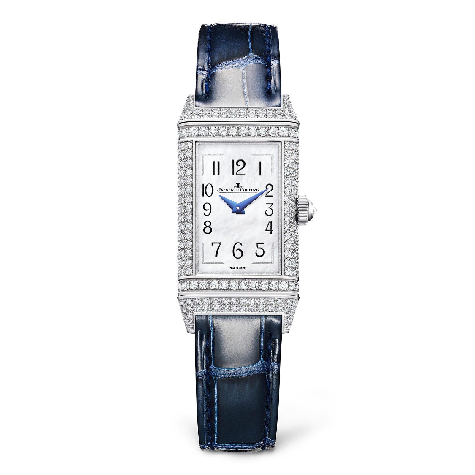 Dial face of the Jaeger Lecoultre Reverso one blue