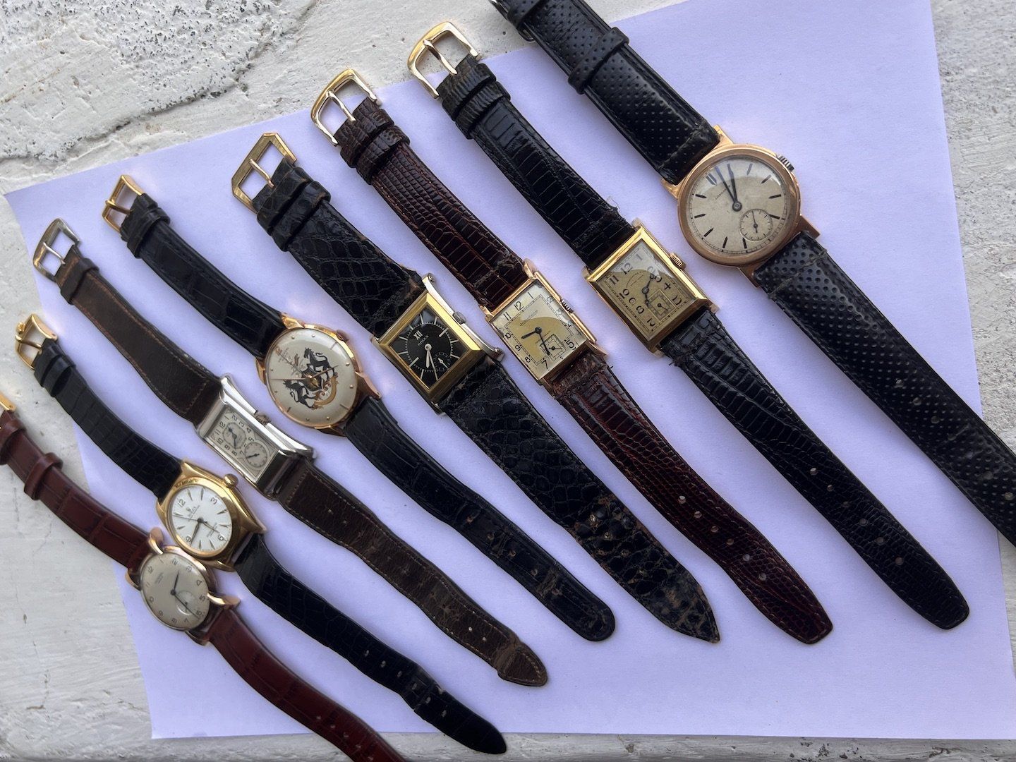 Personal watch collection including Jaeger-LeCoultre Reverso For Favre Leuba & Co