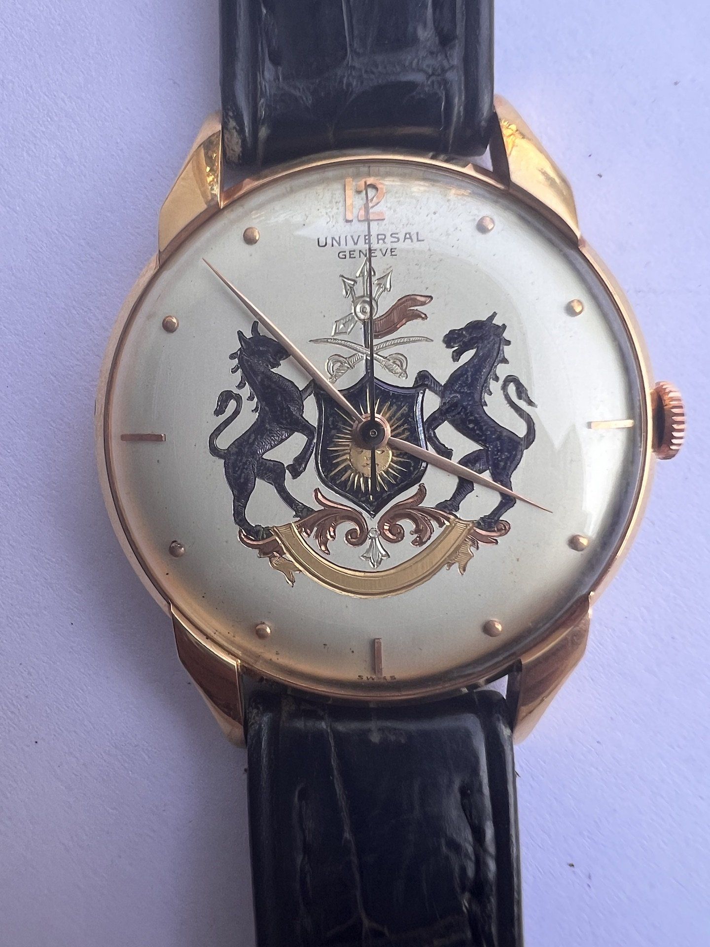 Custom-made Universal Geneve Watch With Jasdan State Emblem
