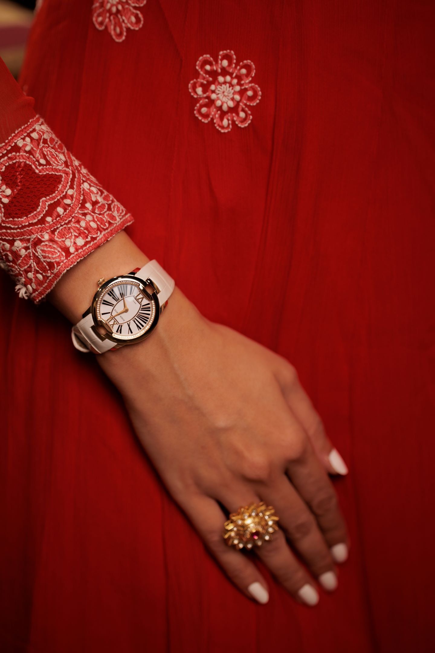 Roger Dubuis' Velvet In Pink Gold On Wrist