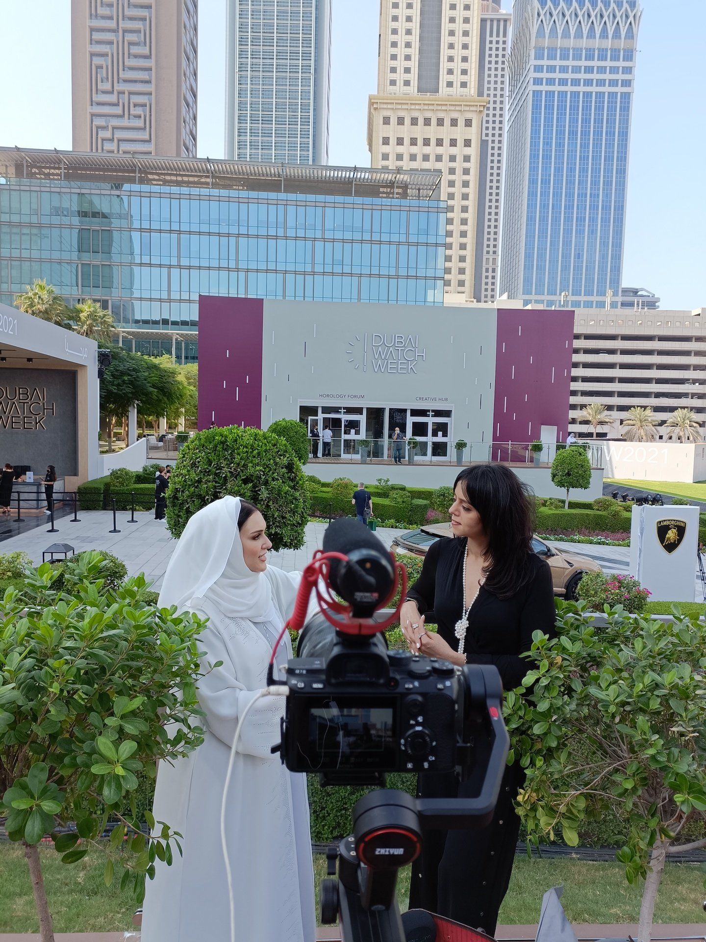 Hind Seddiqi, Director General of Dubai Watch Week & a member of the GPHG Jury with Karishma Karer, Founder, The Hour Markers & an academy member of GPHG.