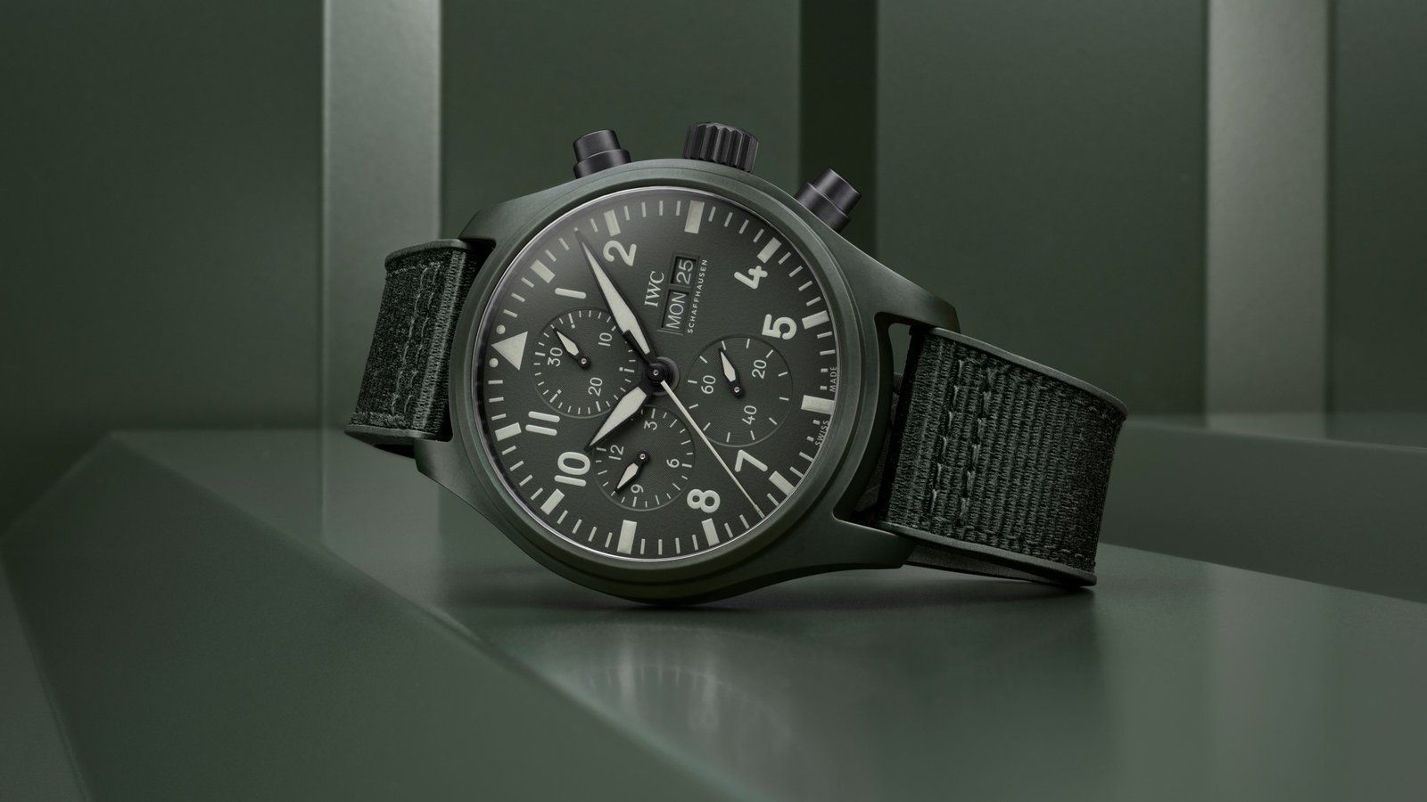 IWC Pilot’s Watch “Woodland” featuring Ceratanium, the Maison’s patented alloy
