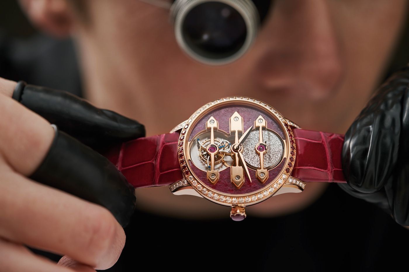 Girard-Perregaux drops a TOURBILLON WITH THREE GOLD BRIDGES - The Ruby Heart