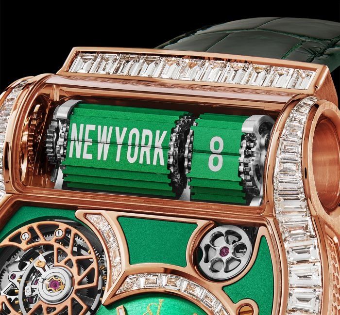 Jacob & Co.: Epic SF24 Tourbillon Baguette Green Dial