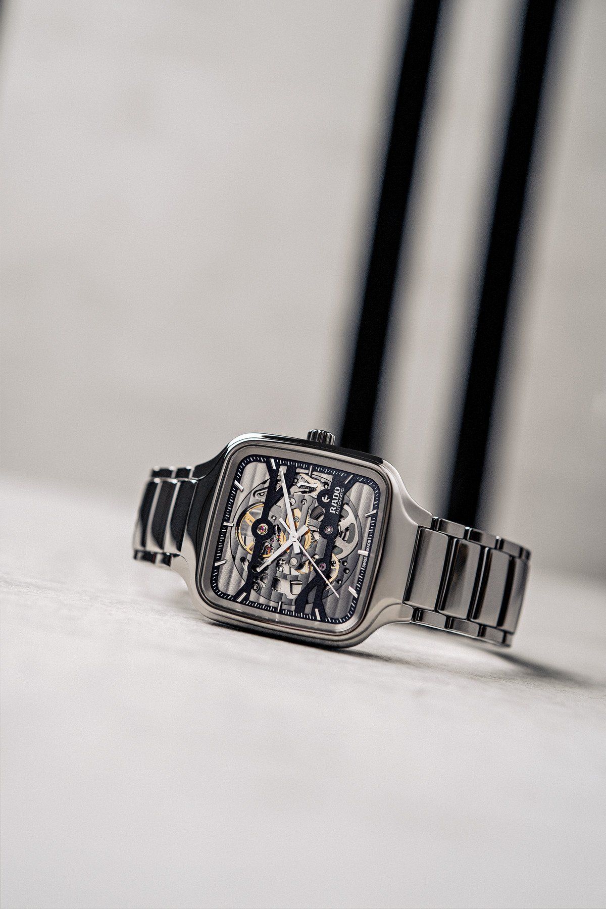 The Rado True Square Skeleton offers an elevated expression of true skeletonisation