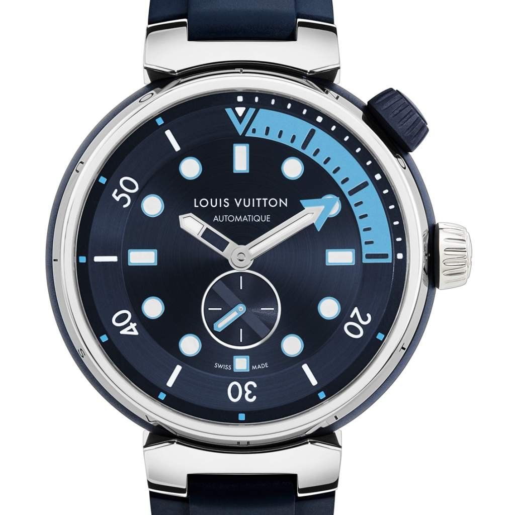 GPHG 2021 Winner LOUIS VUITTON TAMBOUR STREET DIVER SKYLINE BLUE