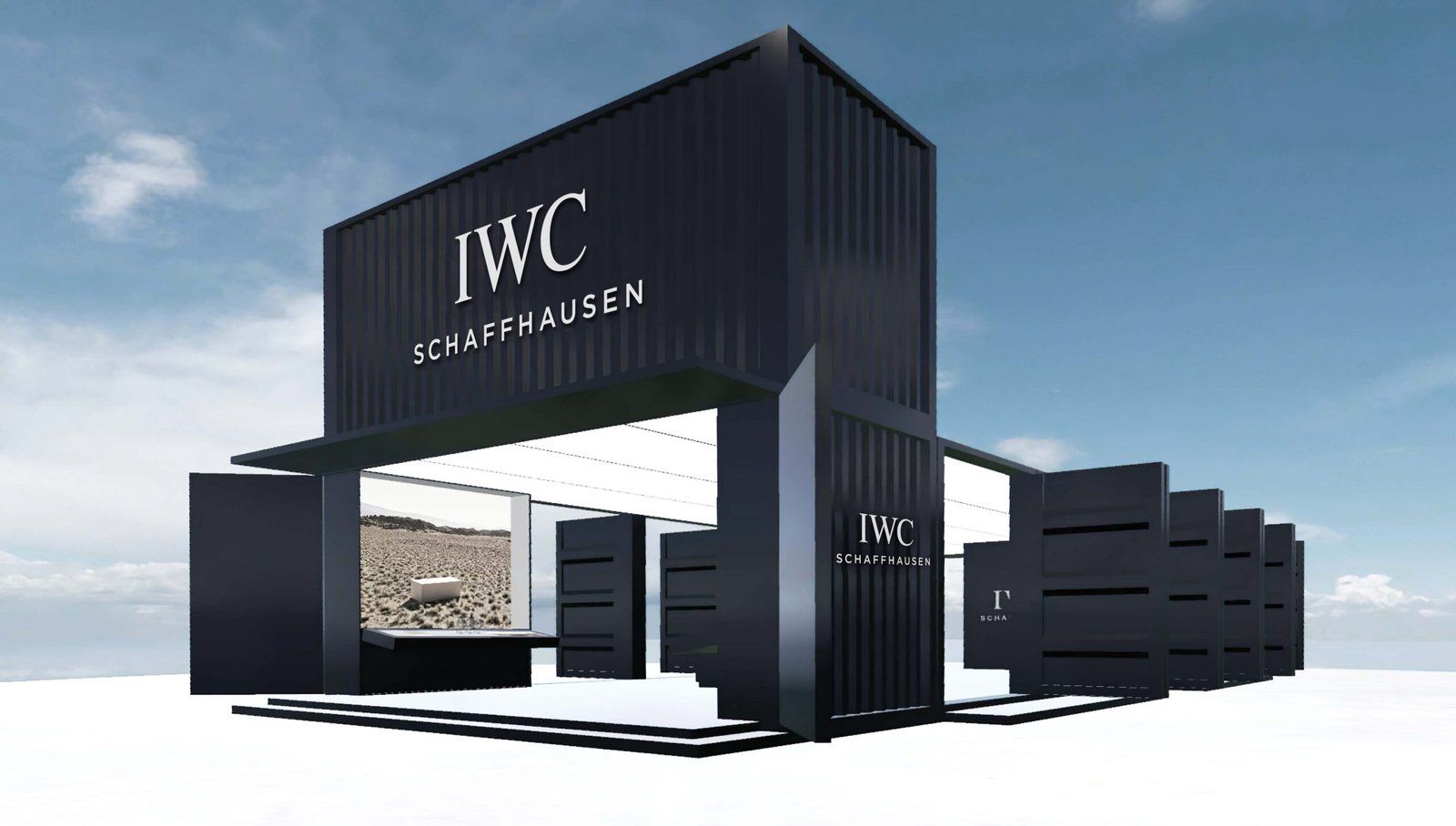 IWC virtual immersive space showcasing their 2022 Watches & Wonders booth in the Metaverse.