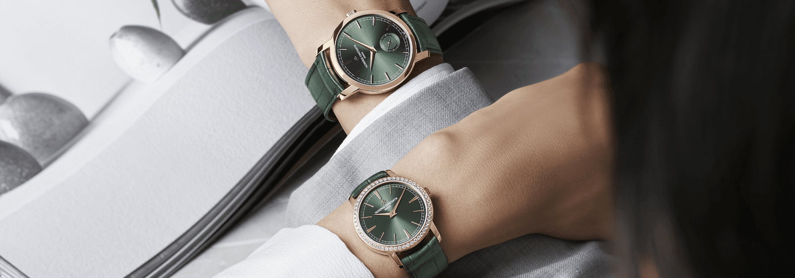 Vacheron Constantin Expands Its Traditionnelle Collection With A His And Hers Duo Of Classical Timepieces Dressed In Contemporary Hues Of Green