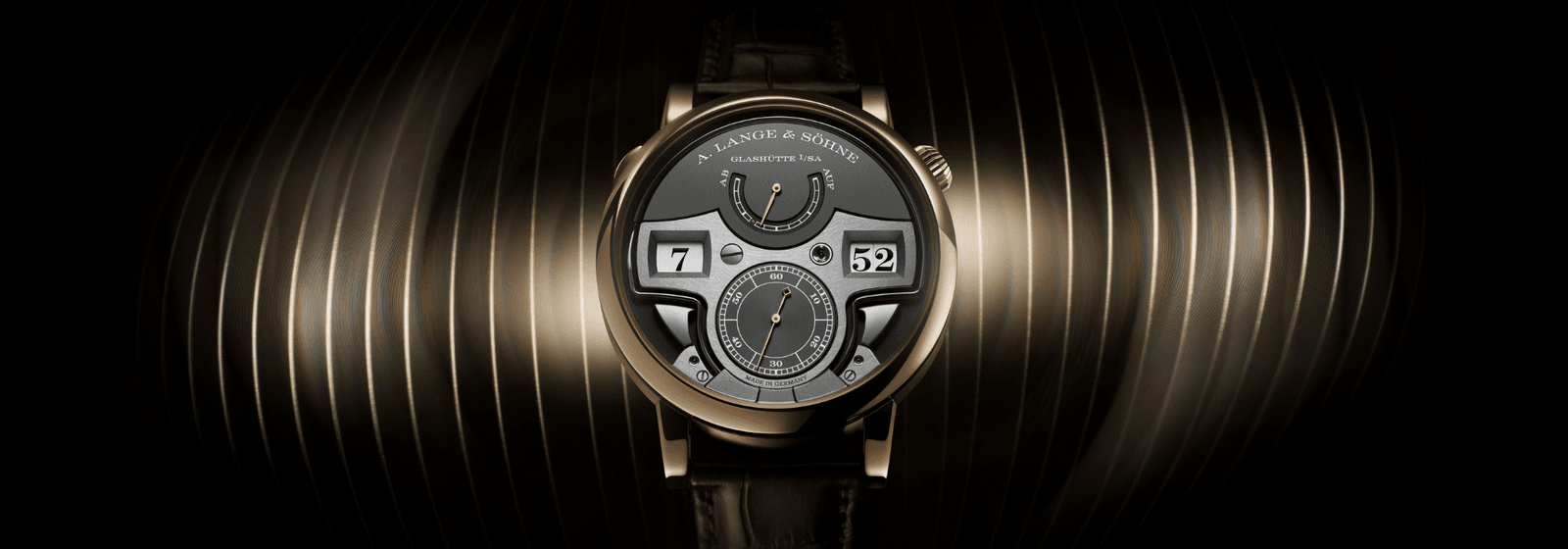 A. Lange & Söhne’s ZEITWERK MINUTE REPEATER HONEYGOLD Strikes A Unique Chord