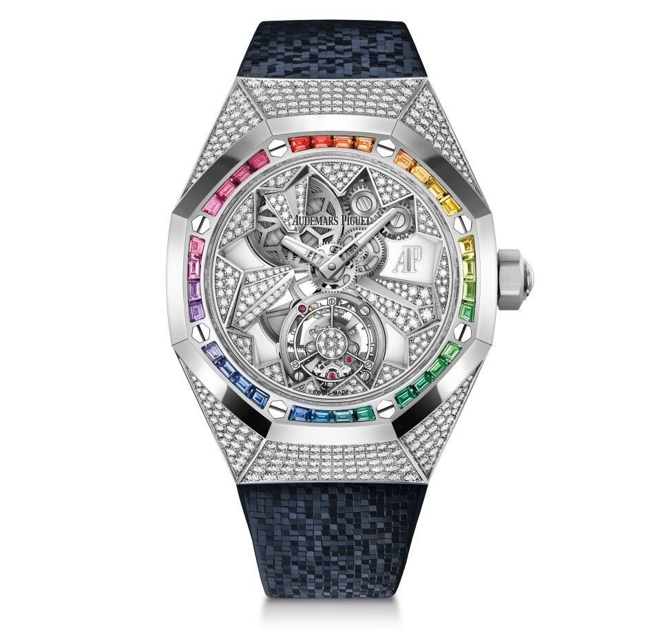 The Flying Tourbillon studded in colours of the rainbow