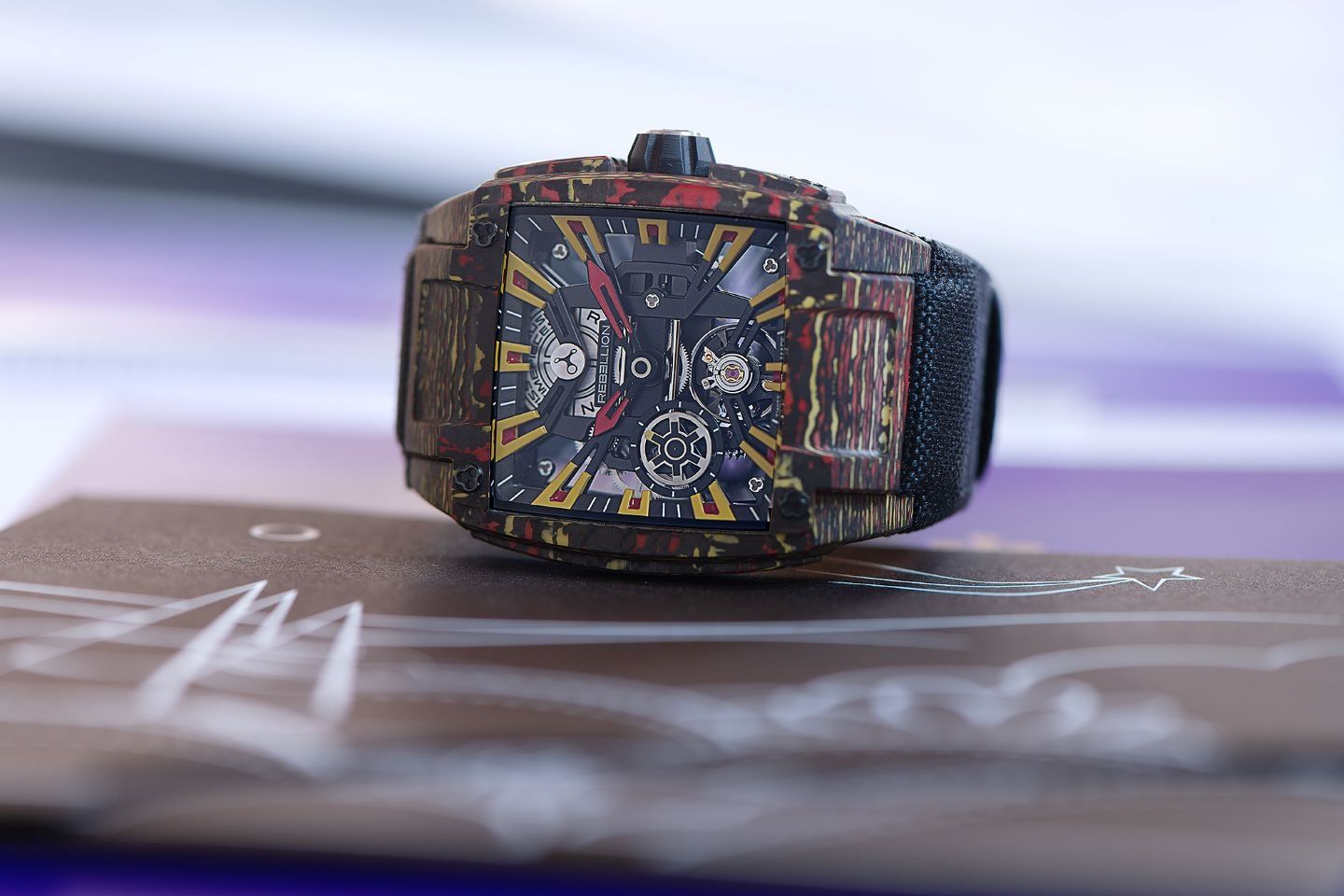 Launched at Watches and Wonders 2023, the Re-Volt is the first collaboration between Label Noir and Rebellion