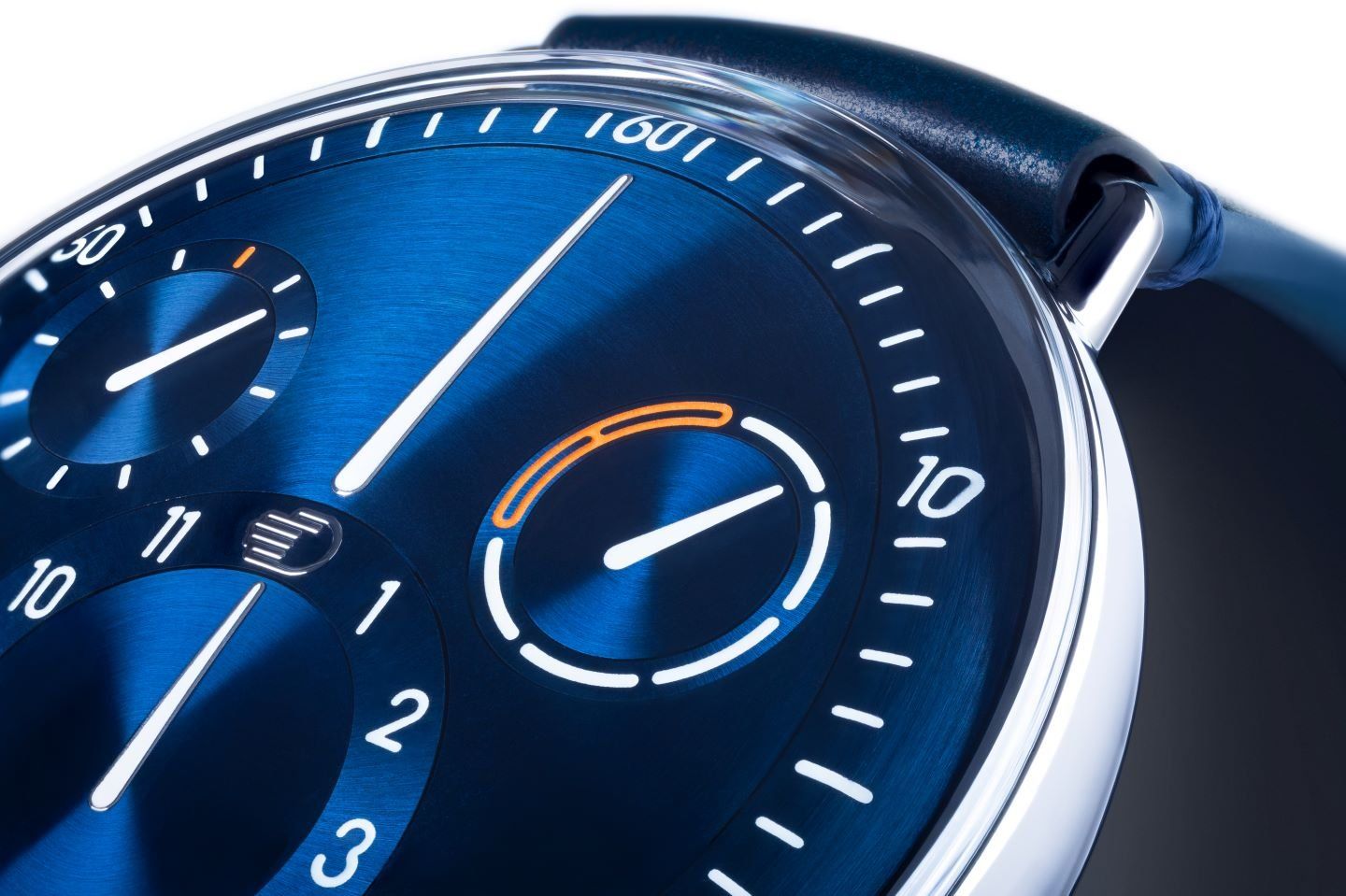 Ressence Type 1 Round - Night Blue - Dial Detail - HD