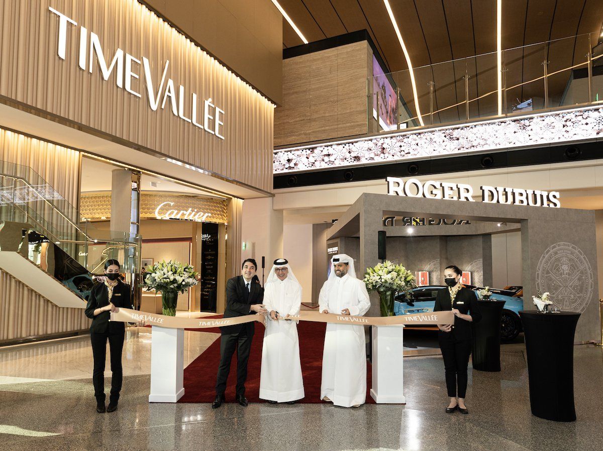 Ribbon Cutting Ceremony with Michael Guenoun, Akbar Al Baker, and Badr Al Meer
